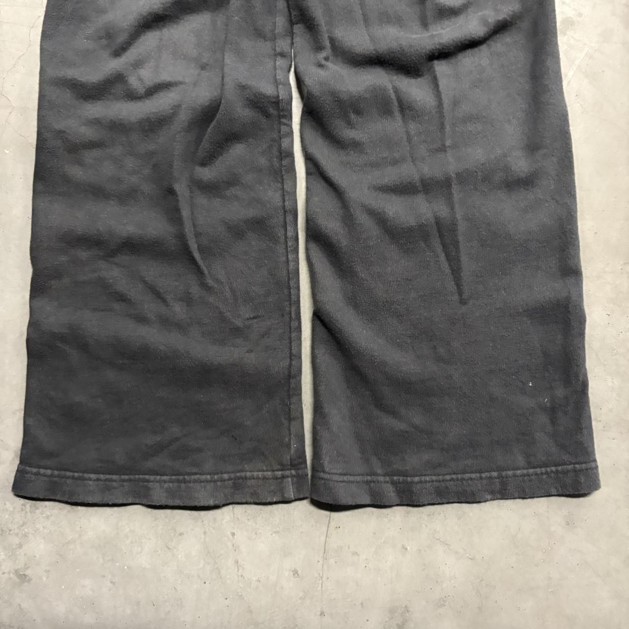 Japanese Brand × Vintage Crazy Vintage Y2K/2000s Wideleg Black Yoga SweatPants! Size US 32 / EU 48 - 4 Thumbnail