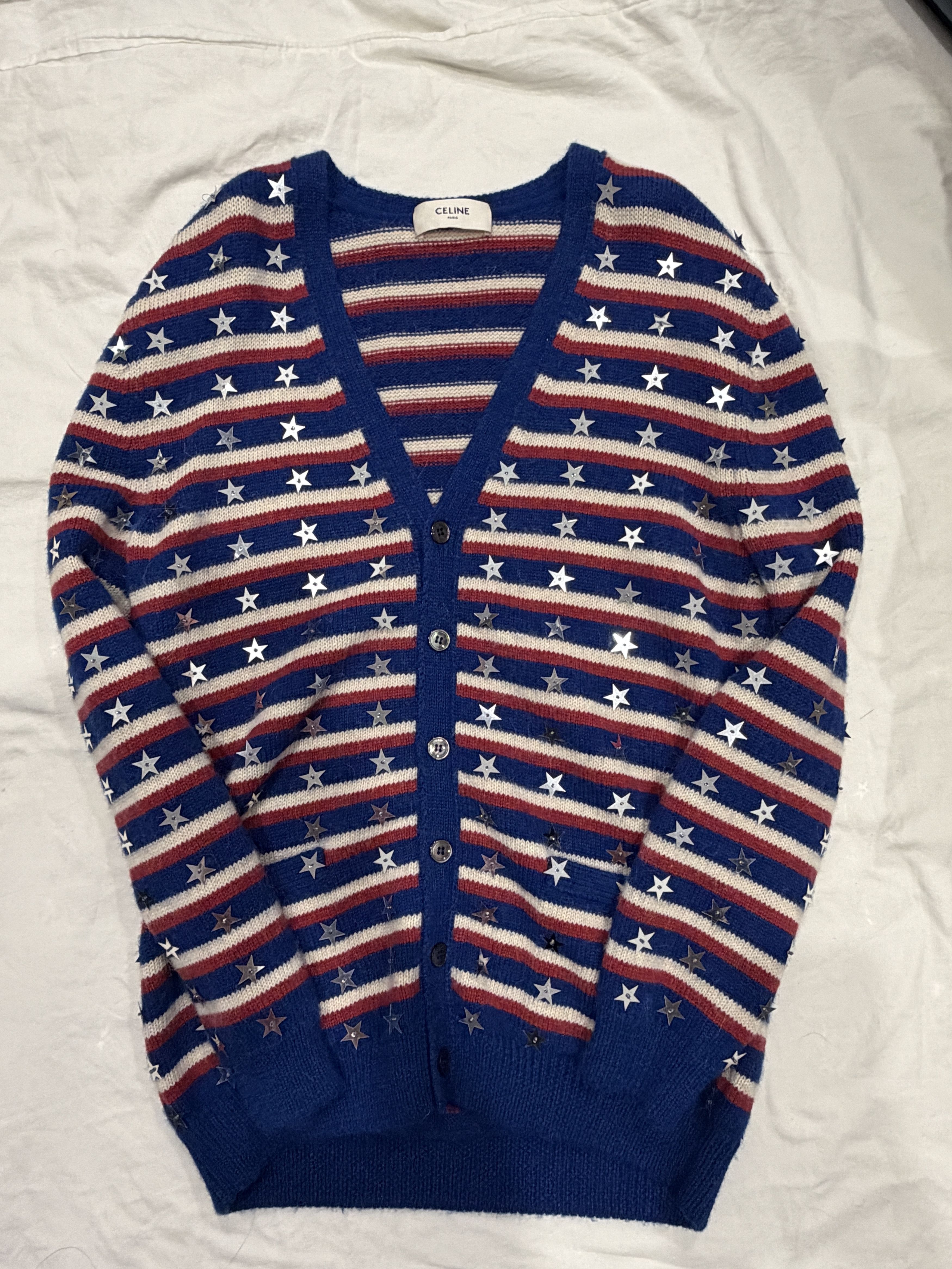 Celine Celine star cardigan Size US S / EU 44-46 / 1 - 1 Thumbnail