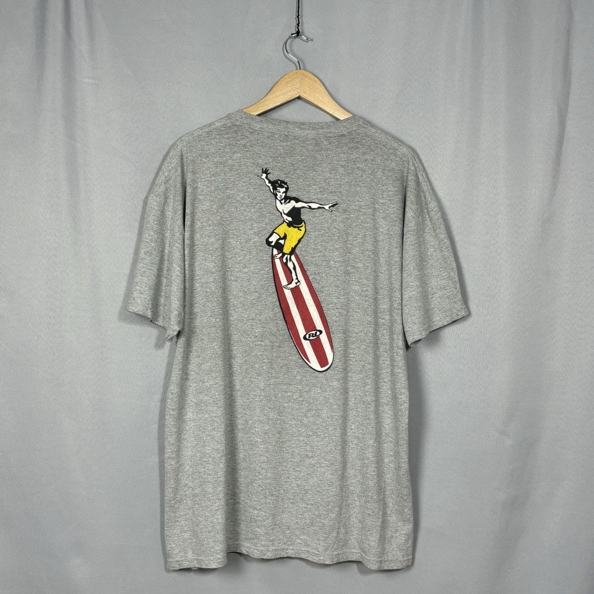 Ralph Lauren Ralph Lauren Polo Surf t-shirt big logo grey xl 2 side Size US XL / EU 56 / 4 - 4 Thumbnail