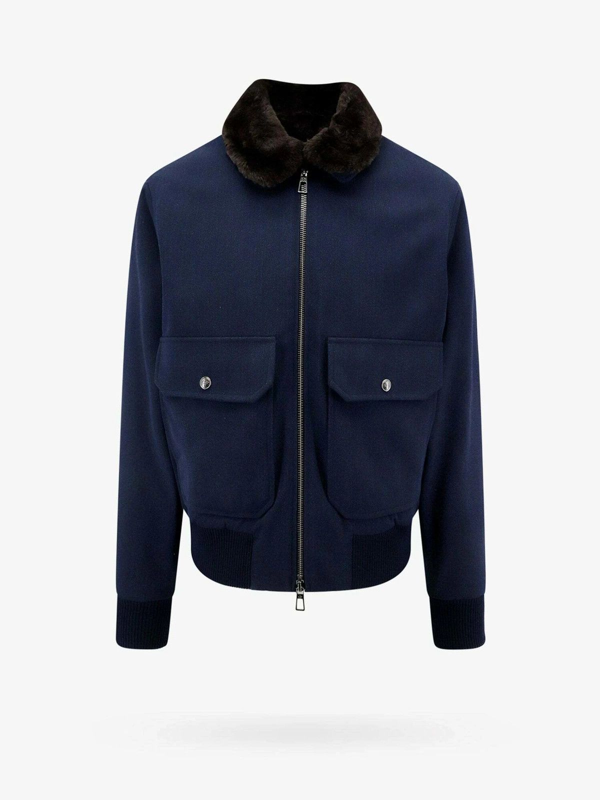 Loro Piana o1w1db10725 FAN1922 Junin Bomber Jacket in Blue Size US XXL / EU 58 / 5 - 1 Thumbnail