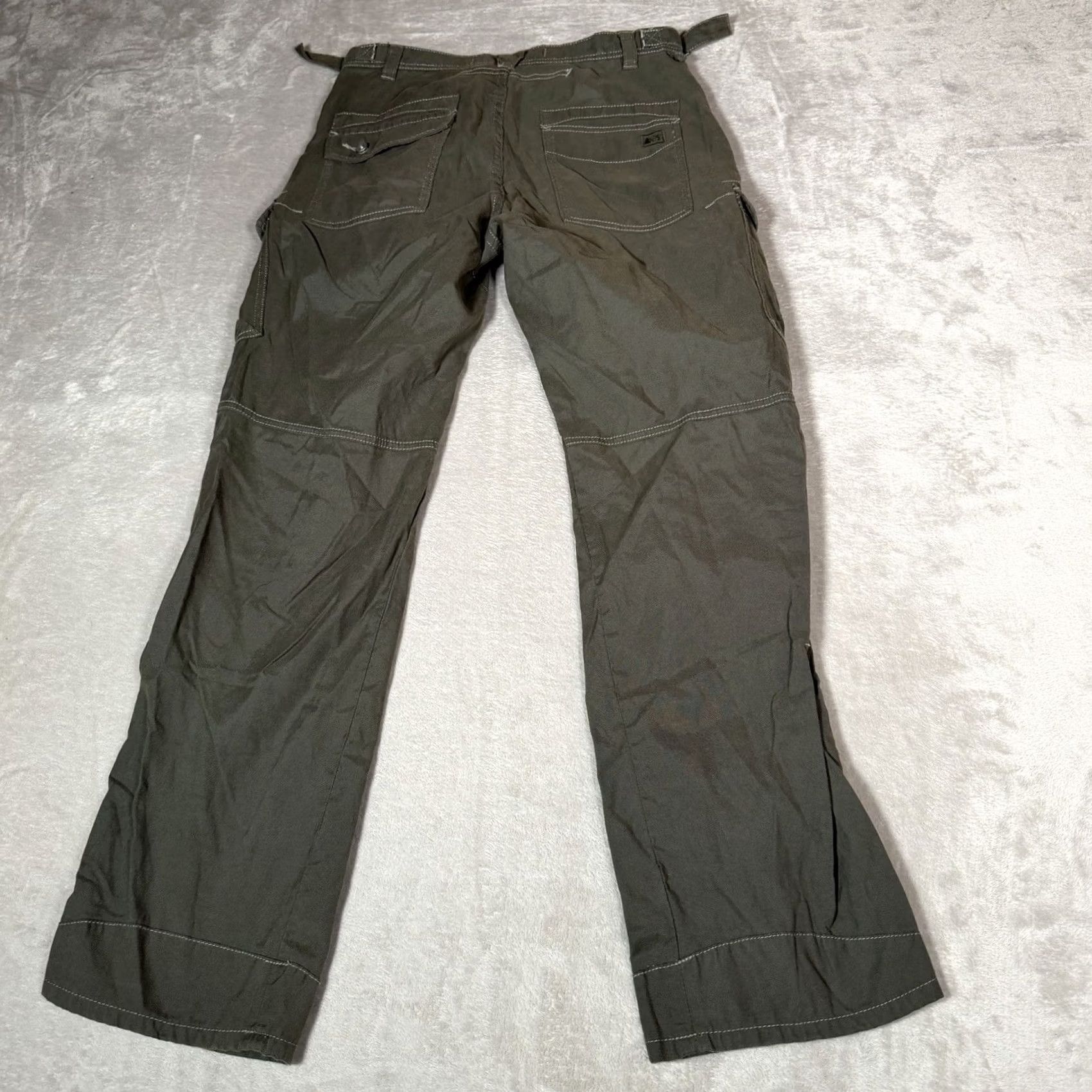 Vintage REI Pants Mens 32x32 Green Cargo Nylon Outdoors Lightweight Hiking Straight Leg Pocketed Relaxed Fit Regular Size 32 Mens Size US 32 / EU 48 - 5 Thumbnail