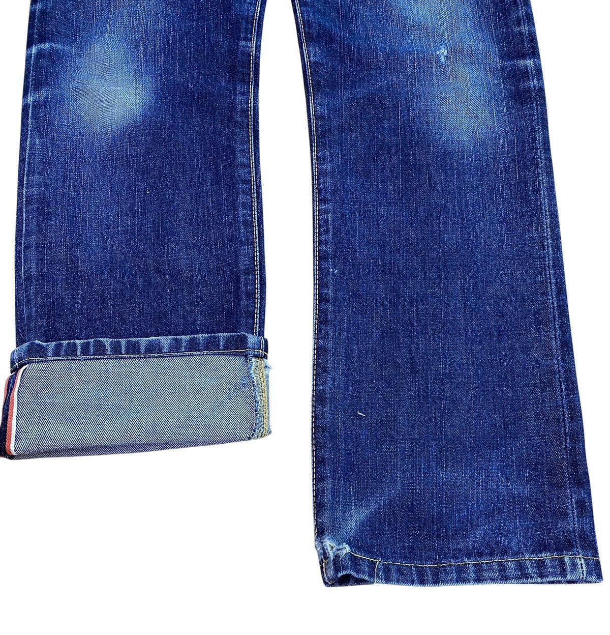 Edwin Edwin X Selvage Blue Wash Whiskered Style Loose Jeans Size US 31 - 5 Thumbnail