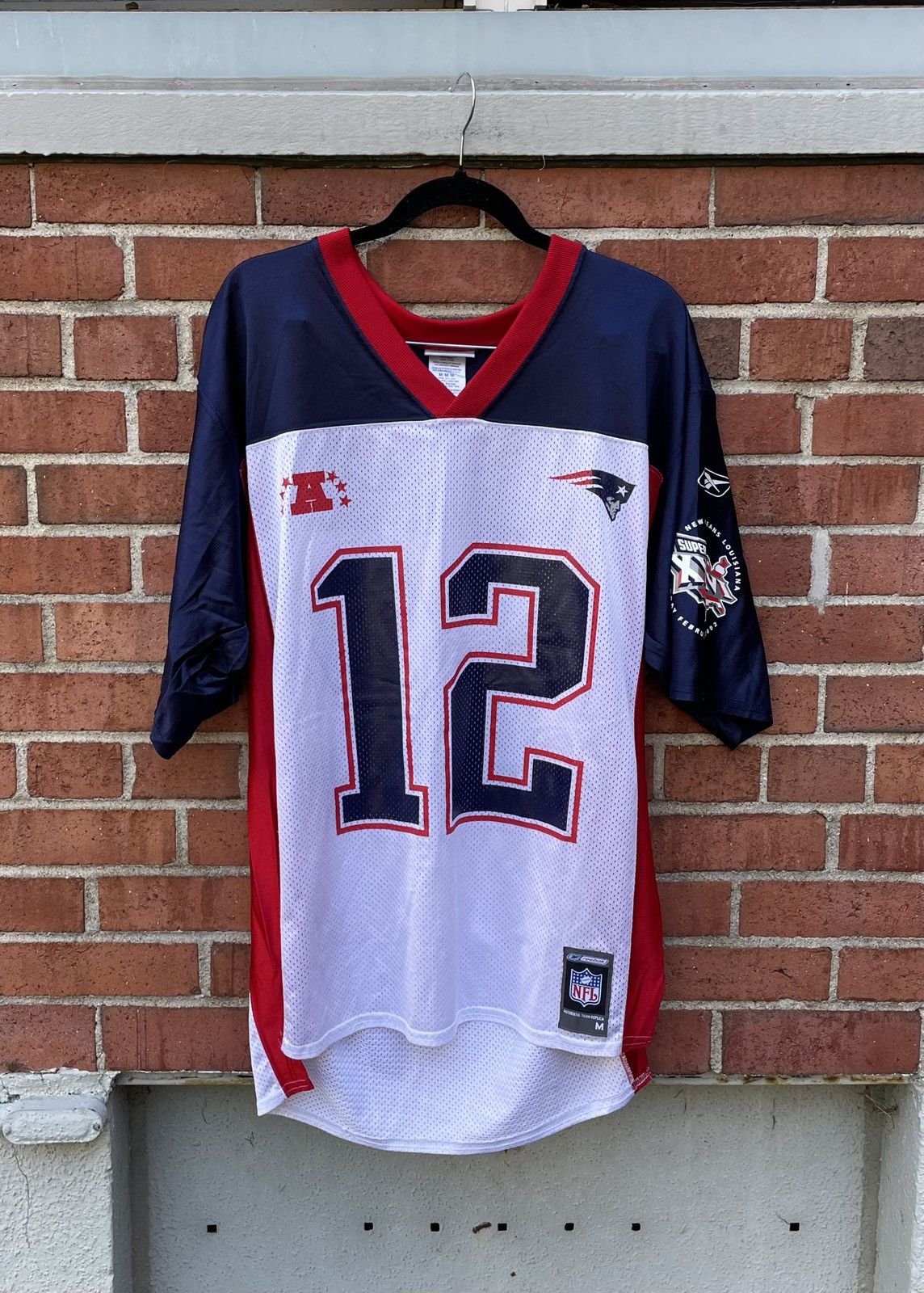Reebok Vintage Tom Brady Rare Reebok Super Bowl XXXVI Men’s Size US M / EU 48-50 / 2 - 1 Thumbnail