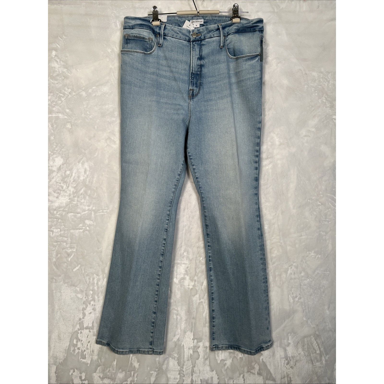 Good American NWT Good American Good Classic High Rise Crossover Size 38" / US 16 / IT 52 - 2 Thumbnail