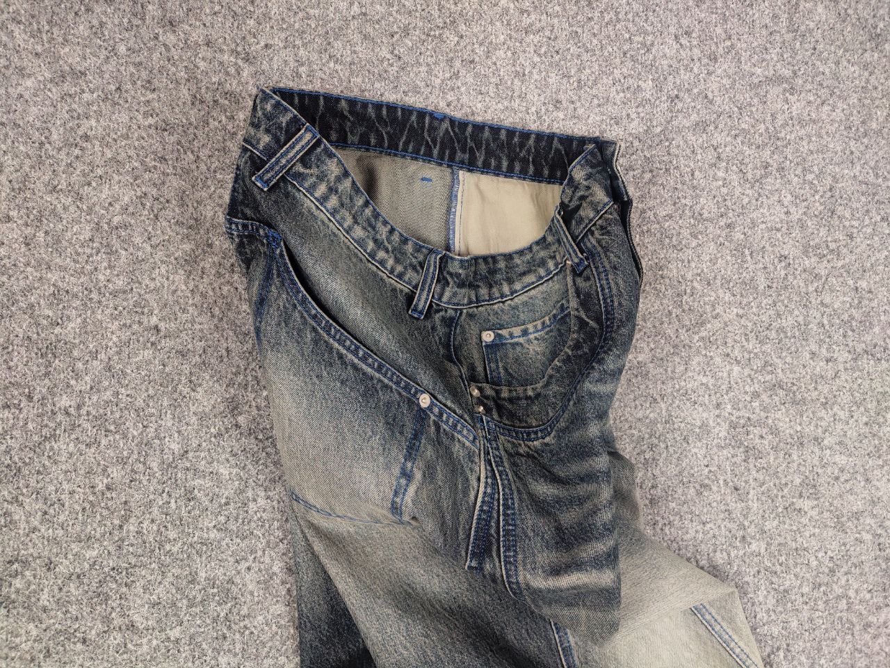 Vintage Abri studio Design heart Berto Baggy Faded denim Pants Jeans Size US 30 / EU 46 - 12 Thumbnail