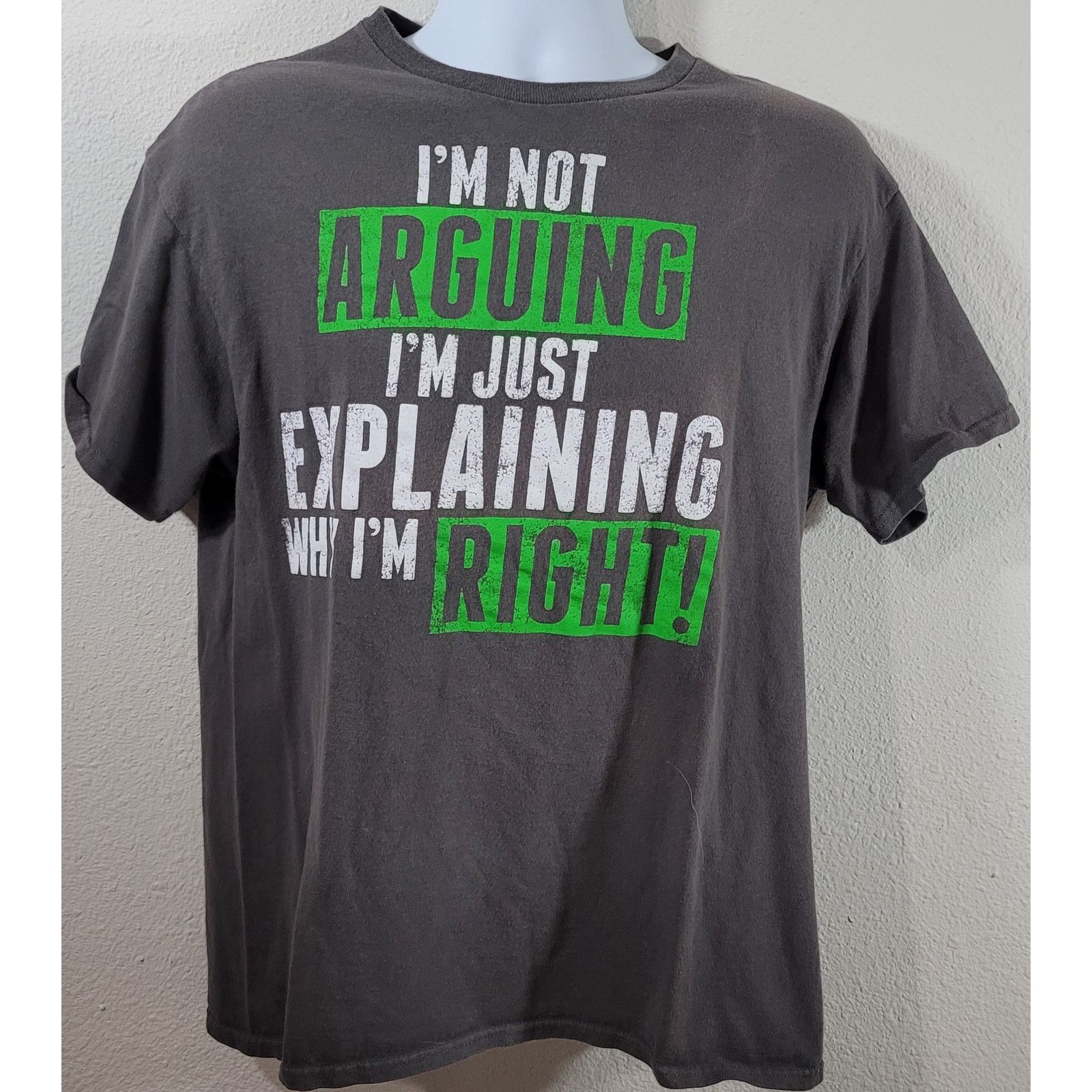 Other I'm Not Arguing I'm Explaining Why I'm Right Shirt Large Size US L / EU 52-54 / 3 - 1 Thumbnail