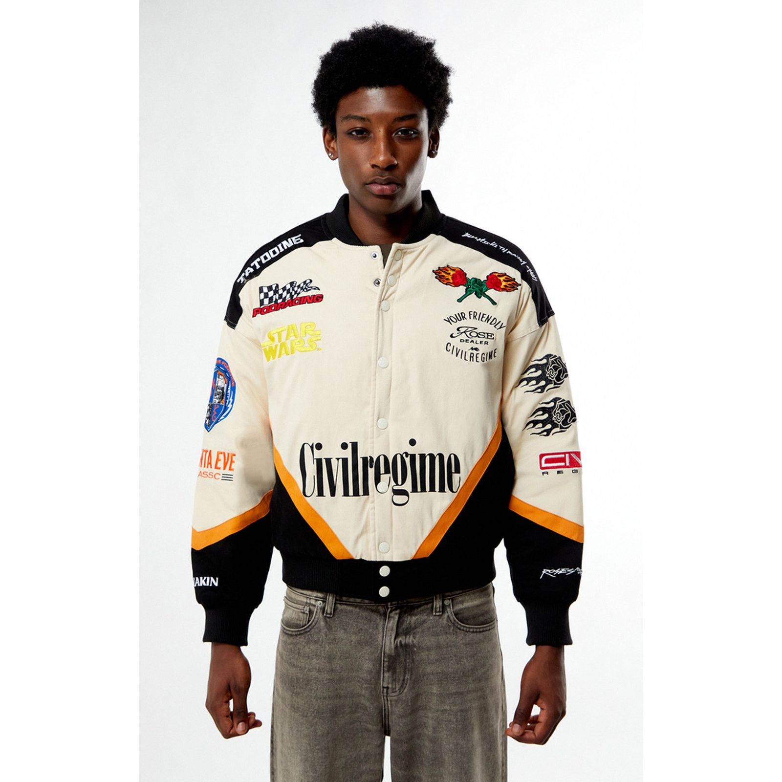 Civil Regime Civil Regime X Star Wars Pod Racing Varsity Bomber Jacket Size US M / EU 48-50 / 2 - 8 Thumbnail