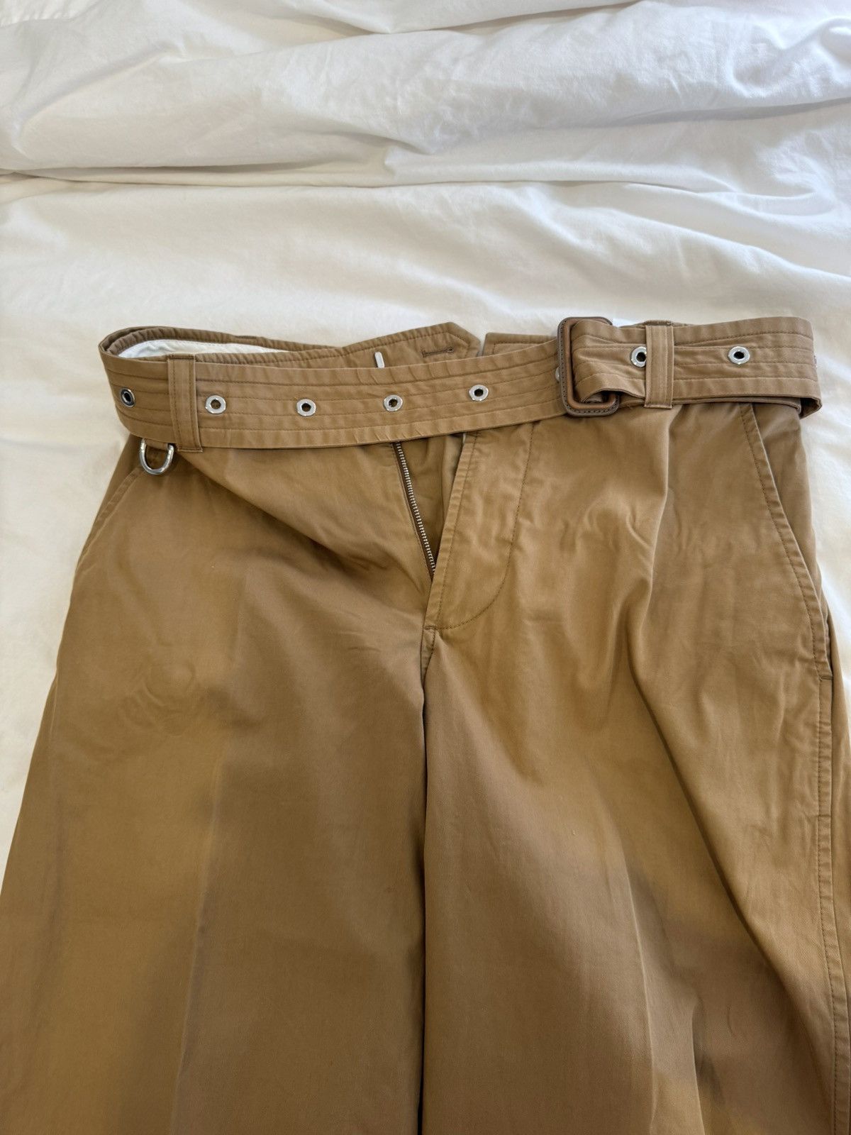 Burberry Burberry Tan Brown Belted Trousers Size US 30 / EU 46 - 4 Thumbnail