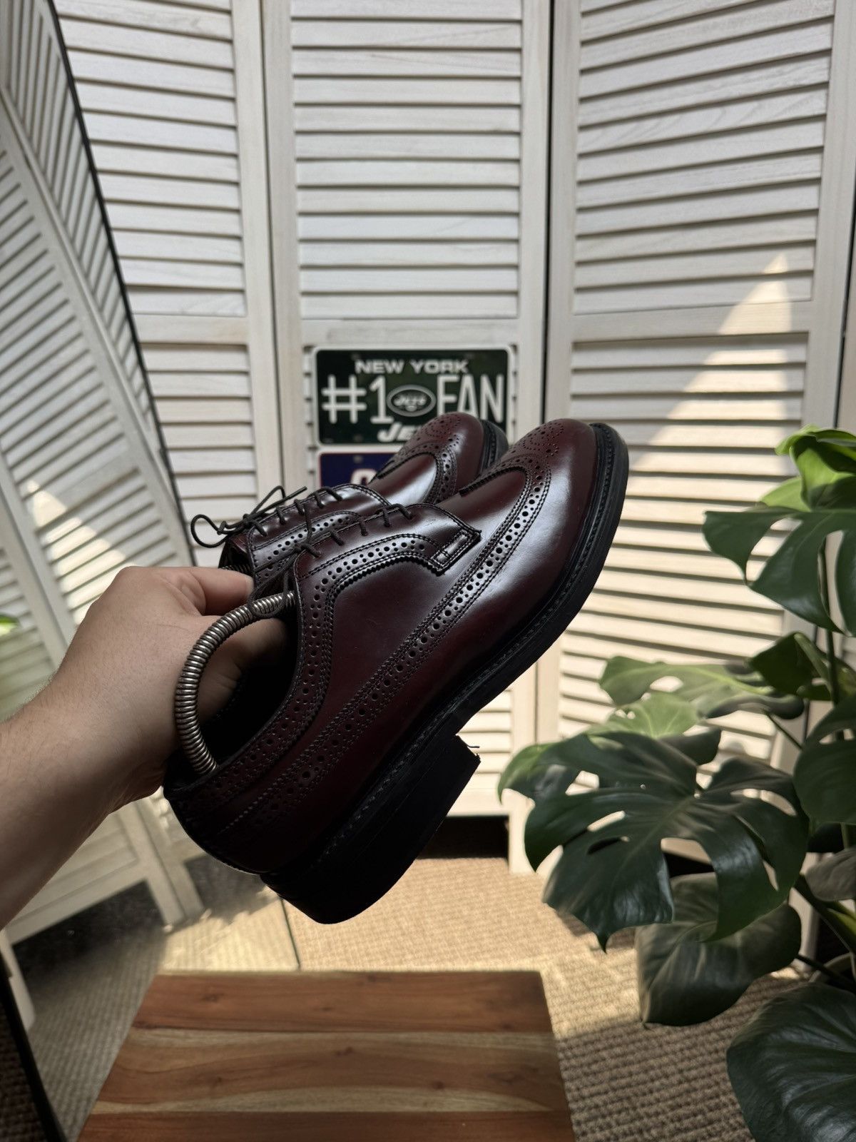 Leather Men’s Premium Luxury Leather Brogue Dexter Made In Usa 🇺🇸 Size US 9.5 / EU 42-43 - 14 Thumbnail
