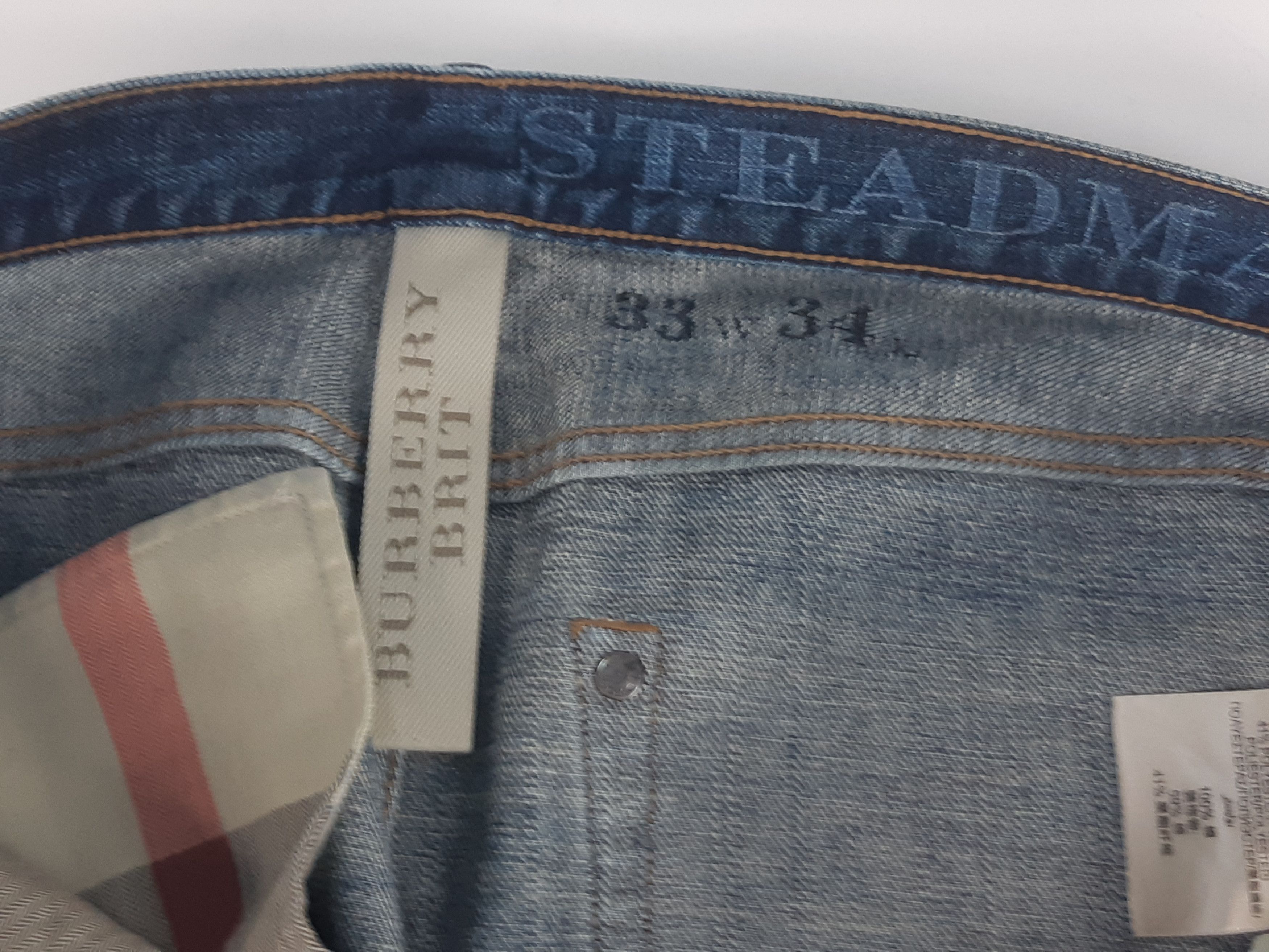 Burberry BURBERRY Brit Slim Jeans size 33W/34L NEW Size US 33 - 6 Thumbnail