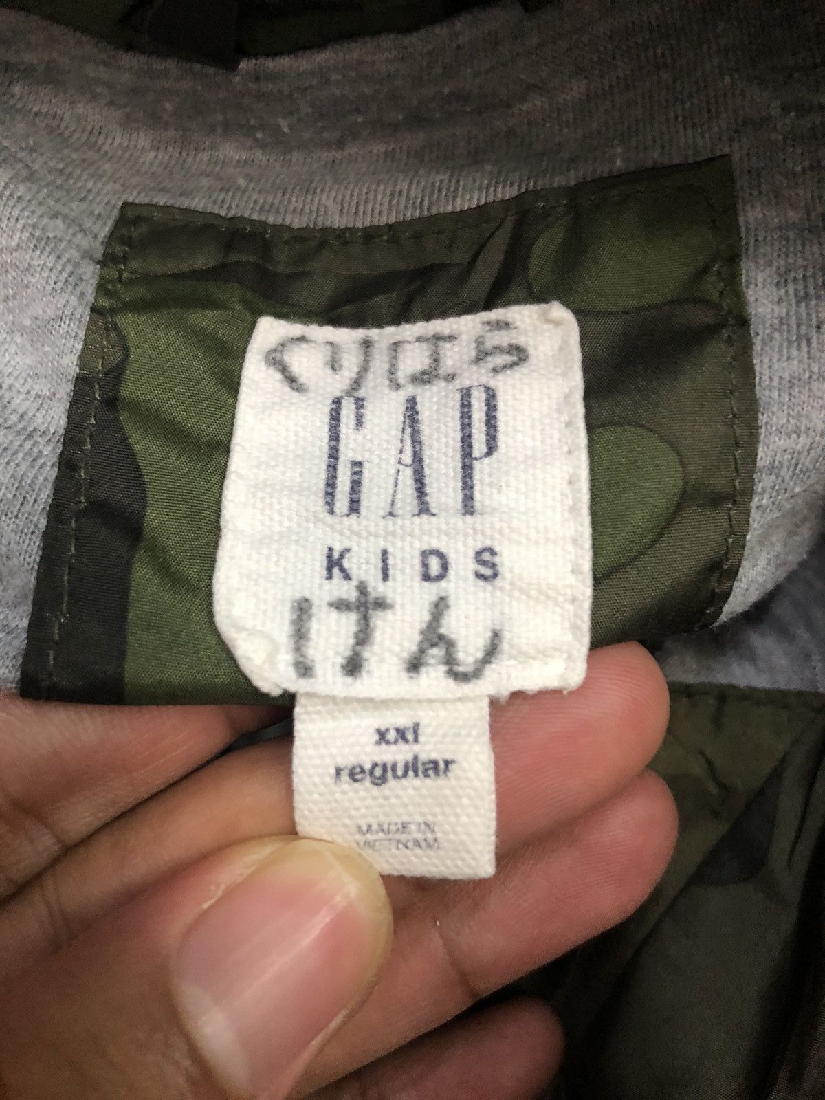 Gap Vintage Gap Camo Zipper Ups Hoodie Jacket Size US M / EU 48-50 / 2 - 9 Thumbnail