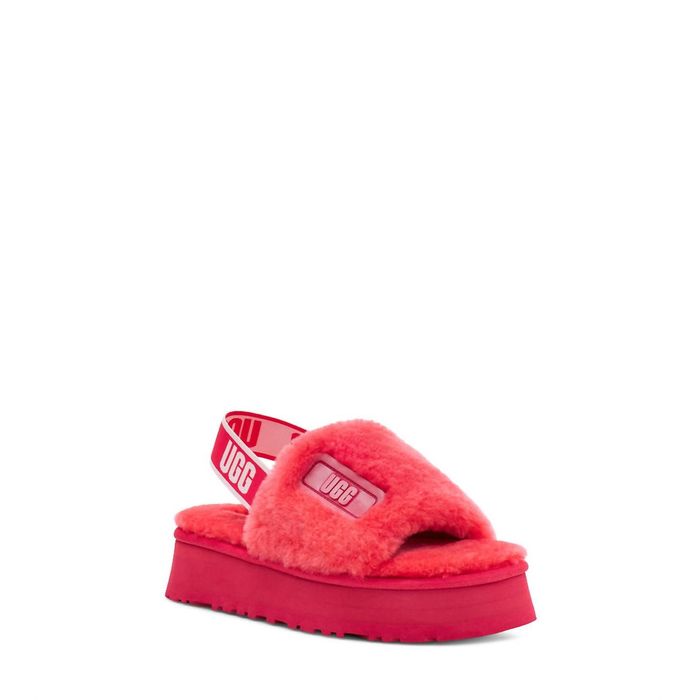 Ugg slides hot sale red womens