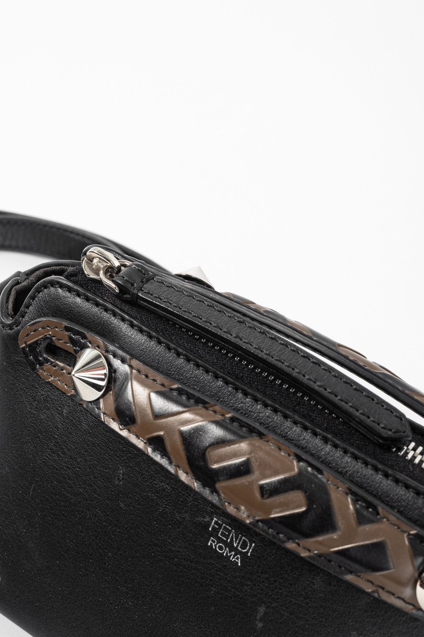 Fendi Fendi By the Way Mini Black Leather Mini Crossbody Size ONE SIZE - 11 Thumbnail