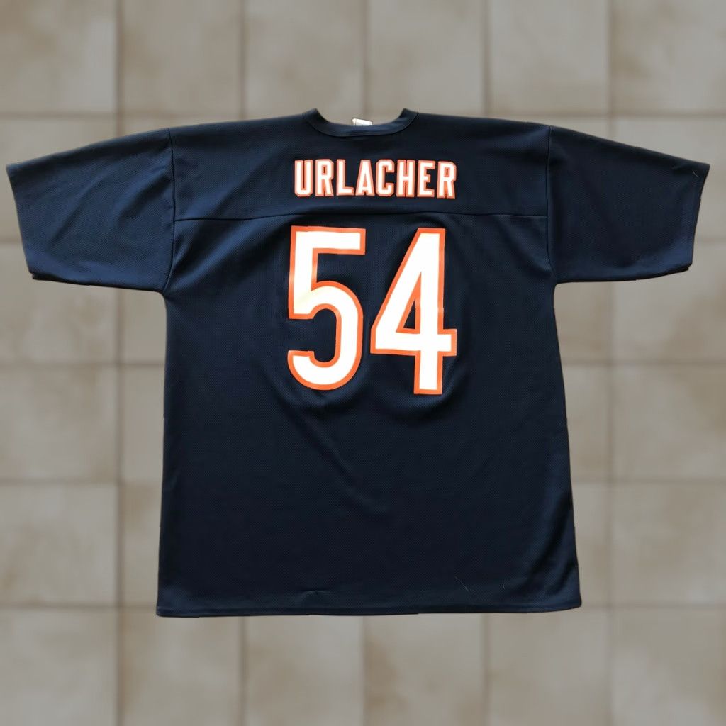 Reebok VINTAGE? Brian Urlacher #54 Chicago Bears On Field Jersey Men's XL Blue Size US XL / EU 56 / 4 - 1 Thumbnail