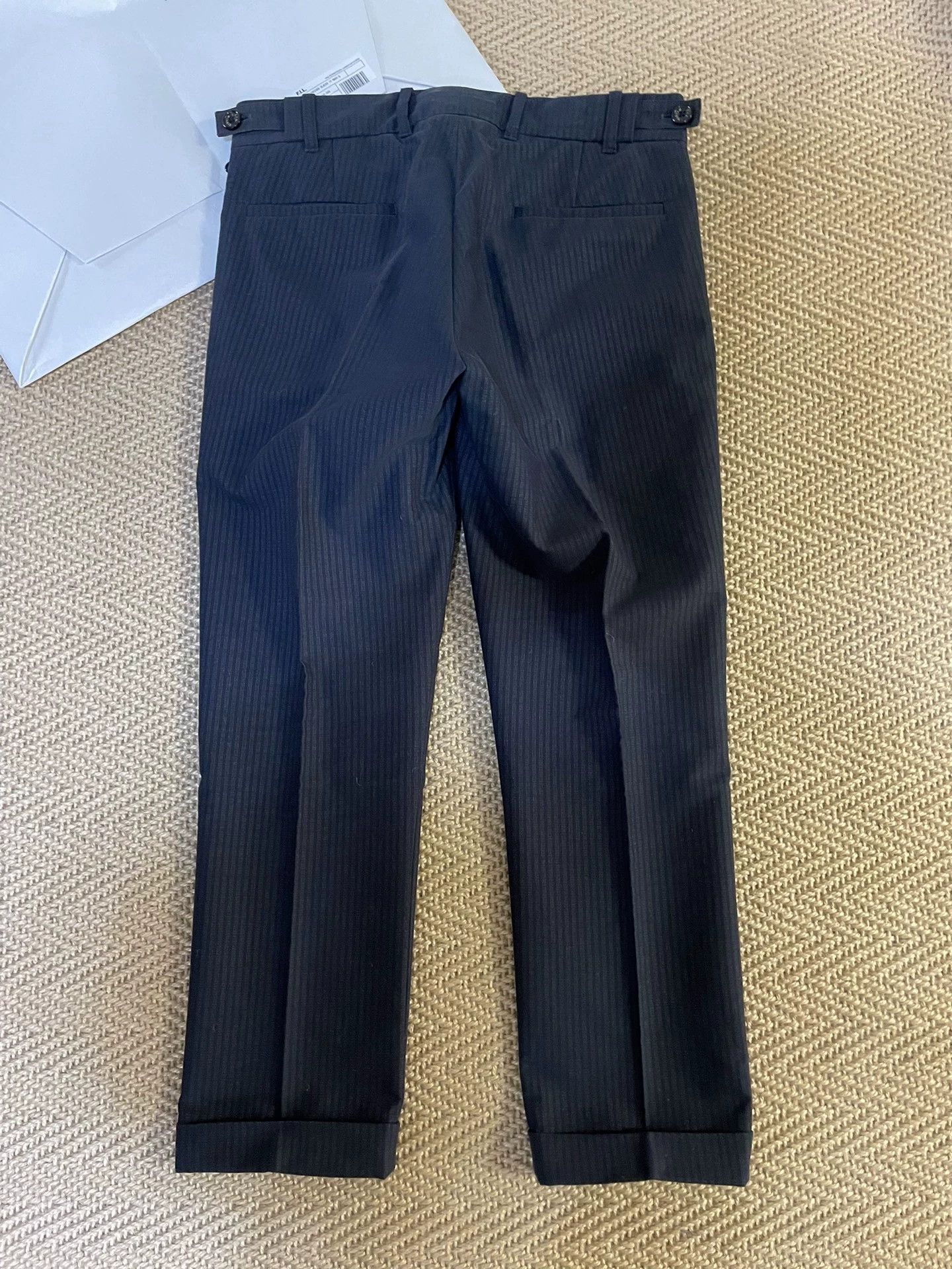 Visvim VISVIM PACCARD SLACKS IT striped cuffed slacks S black new Size US 29 - 2 Thumbnail