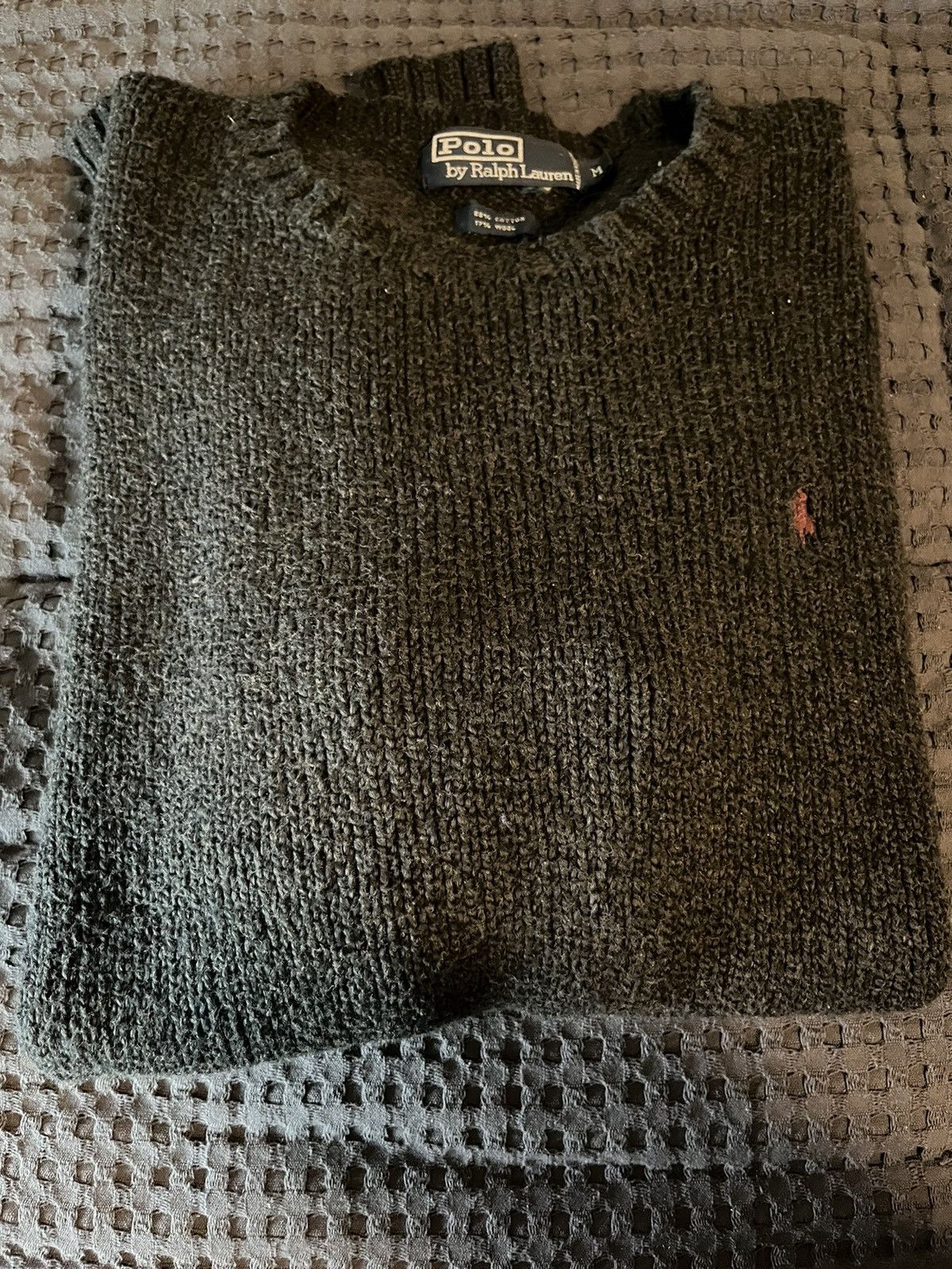 Polo Ralph Lauren × Vintage Polo Ralph Lauren Cotton/Wool Blend Knit Sweater Size US M / EU 48-50 / 2 - 7 Thumbnail
