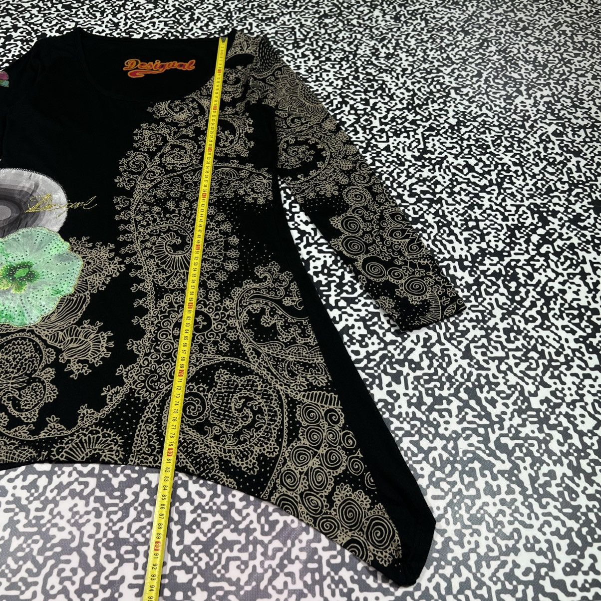 Desigual Vintage Y2K Desigual Floral Abstract Flared Mini Dress Size M / US 6-8 / IT 42-44 - 18 Thumbnail