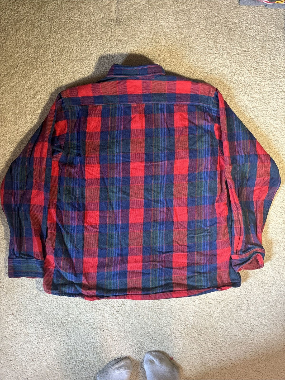 FiveBrother Five Brothers Heavy Red Plaid Flannel Size XL Made In USA Size US XL / EU 56 / 4 - 2 Thumbnail