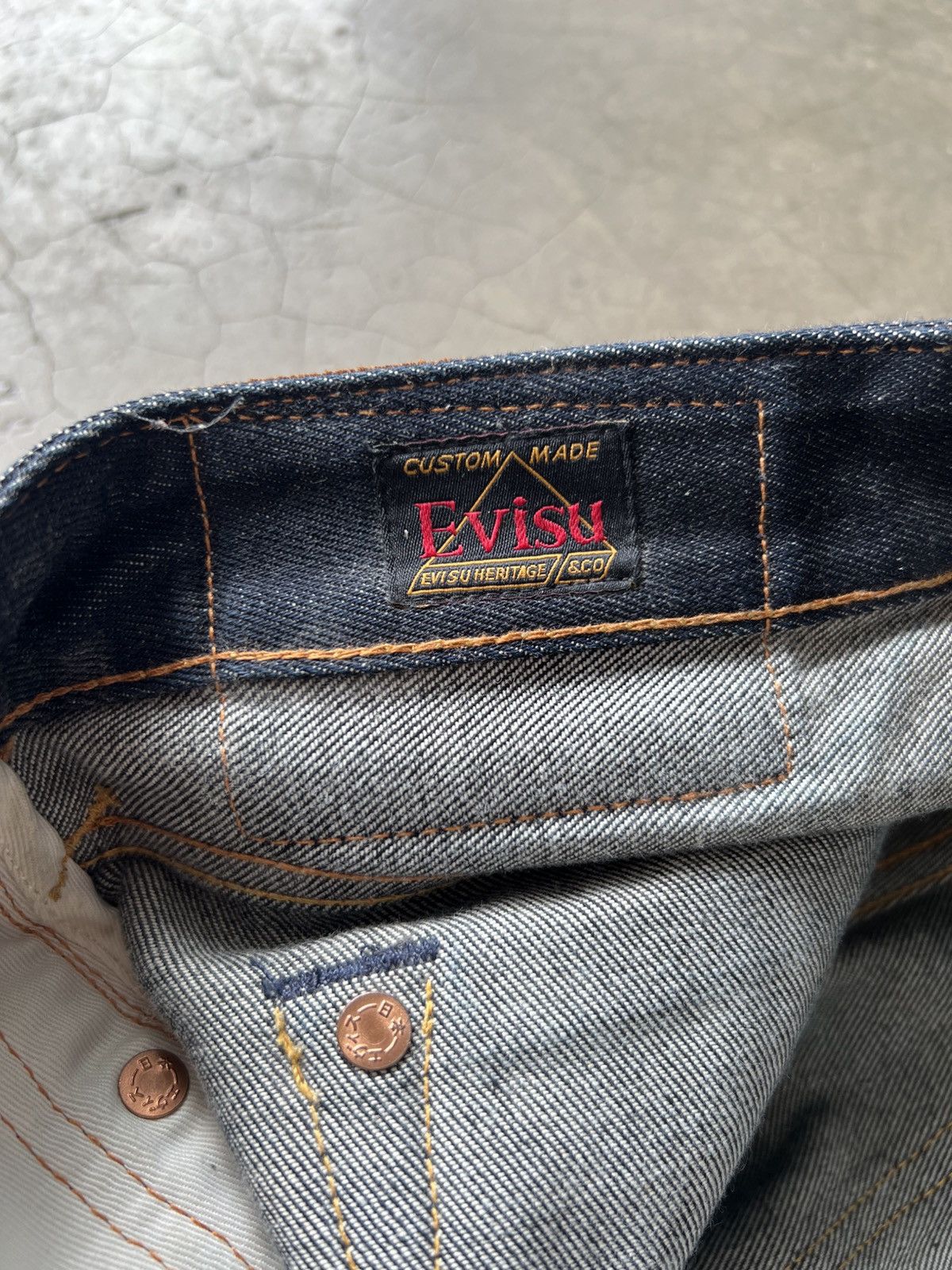 Evisu Evisu - Carrot Fit Kamon Seagull Pattern Daicock Jeans Size US 30 / EU 46 - 15 Thumbnail