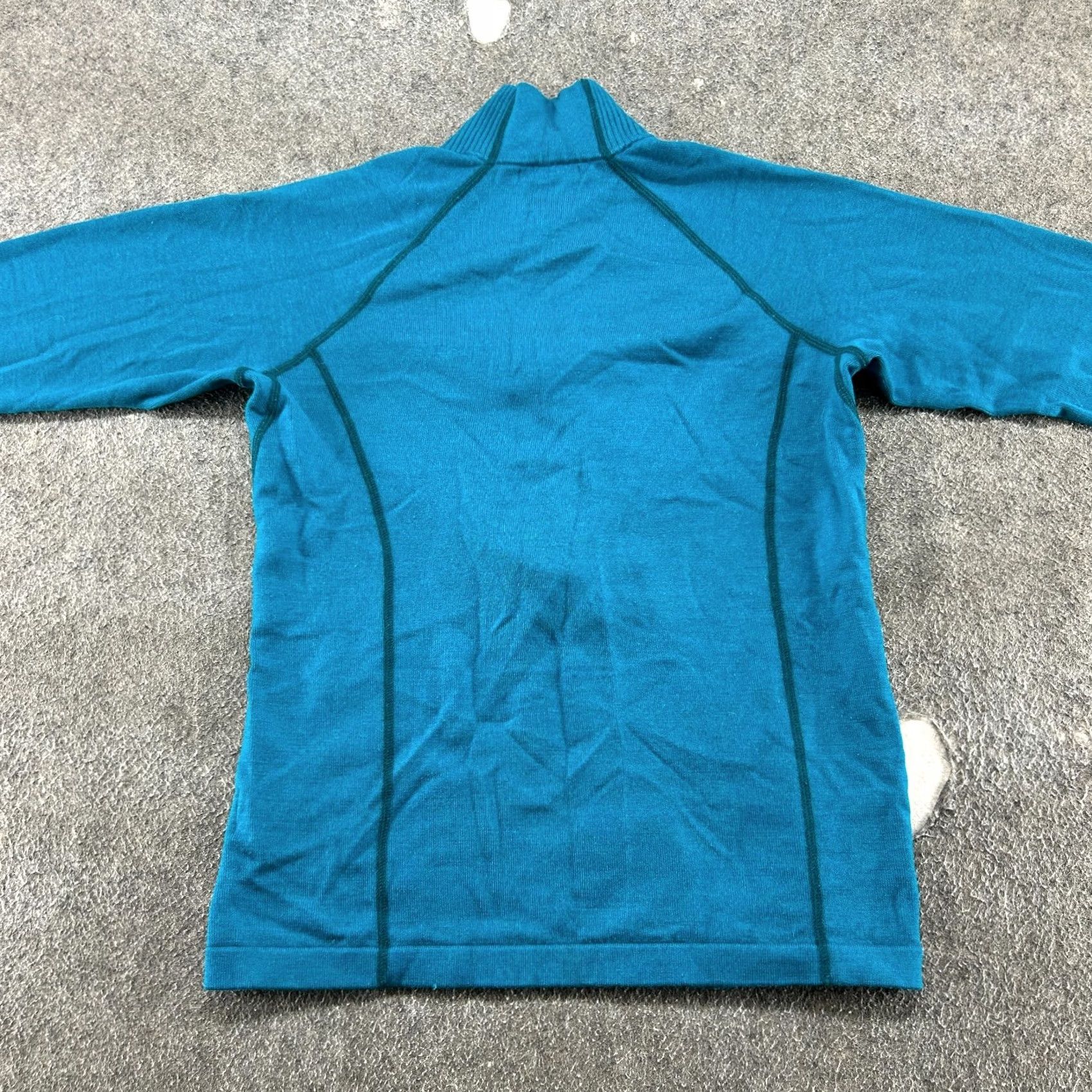 Smartwool SmartWool Sweater Womens M Blue Merino Wool 1/4 Zip Pullover Long Sleeve Ribbed Crew Neck All Seasons 90s Womens Pullover M Blue Size M / US 6-8 / IT 42-44 - 6 Thumbnail