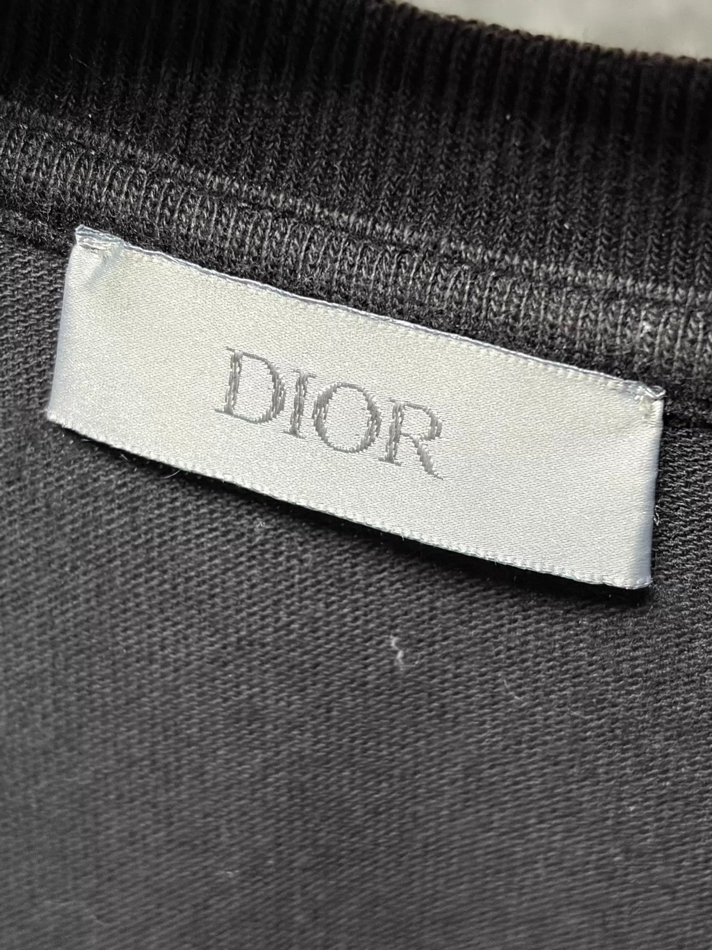 Dior Dior Black Embroidered Logo Short Sleeve T-Shirt M Size US M / EU 48-50 / 2 - 3 Thumbnail