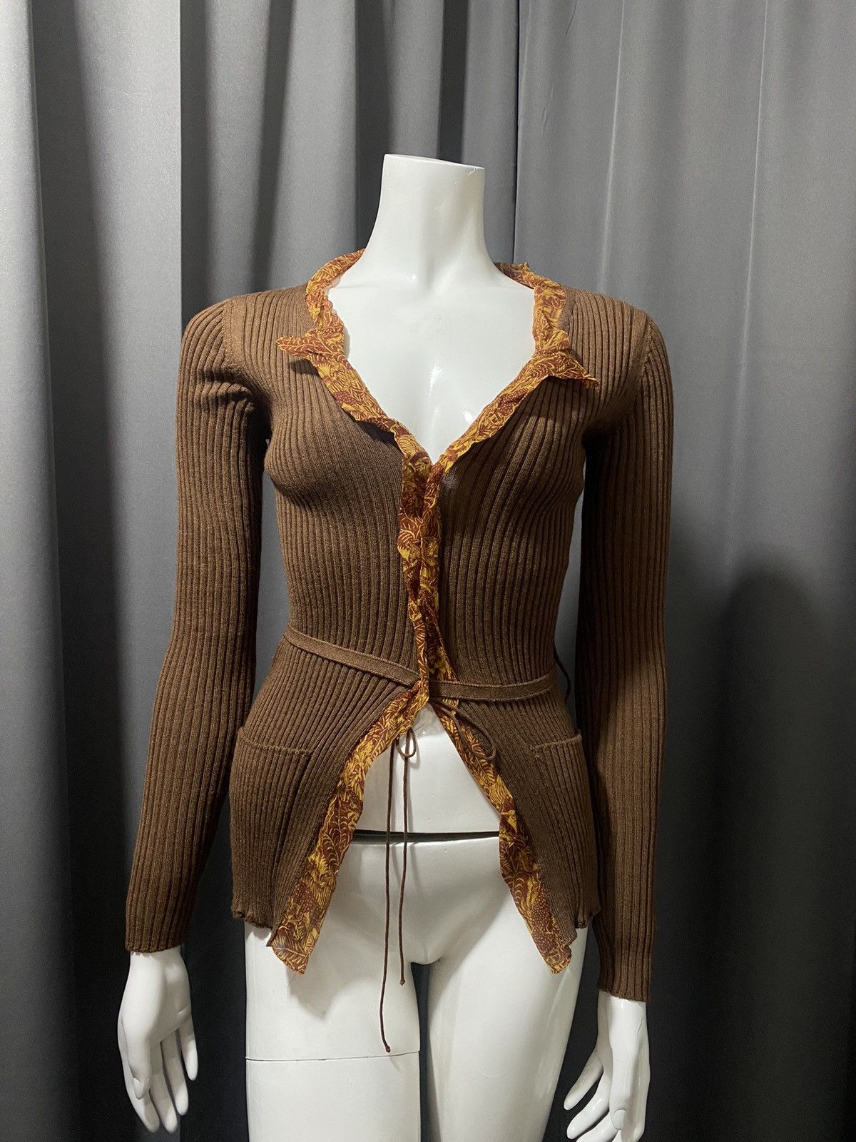 トップス Jean paul gaultier archive cardigan Jean Paul Gaultier Homme 90s Archive Design Knit Cardigan