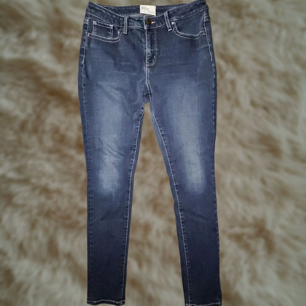 Vintage BKE Gabby Skinny Jeans Women's 28x31 Mid Rise Blue Dark Wash Stretch Preppy Denim Jeans Regular Inseam 30 Size 28" / US 6 / IT 42 - 1 Thumbnail