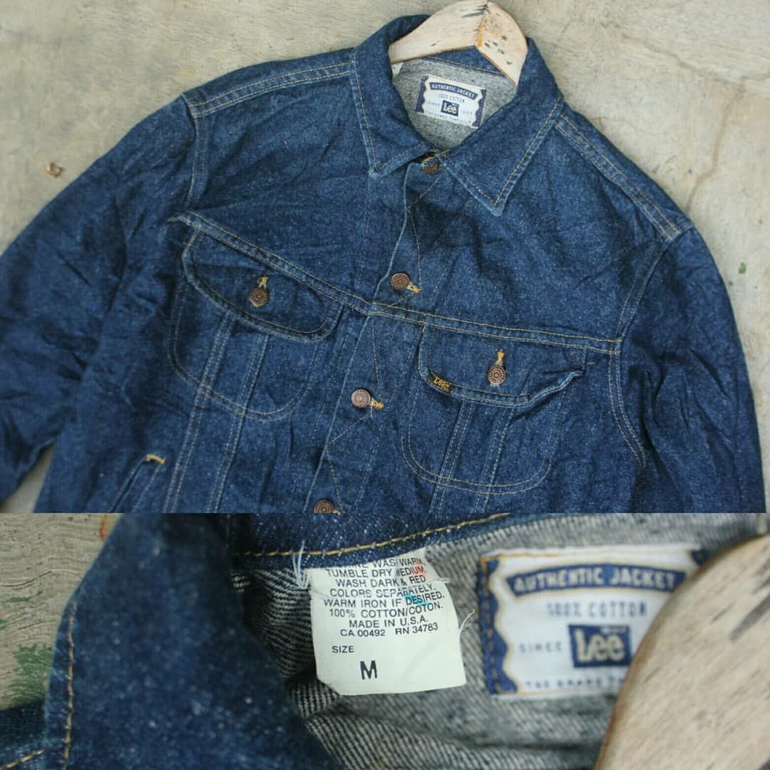 Lee Vintage Lee Authentic Jacket Size M Made in USA denim jeans Size US M / EU 48-50 / 2 - 2 Thumbnail