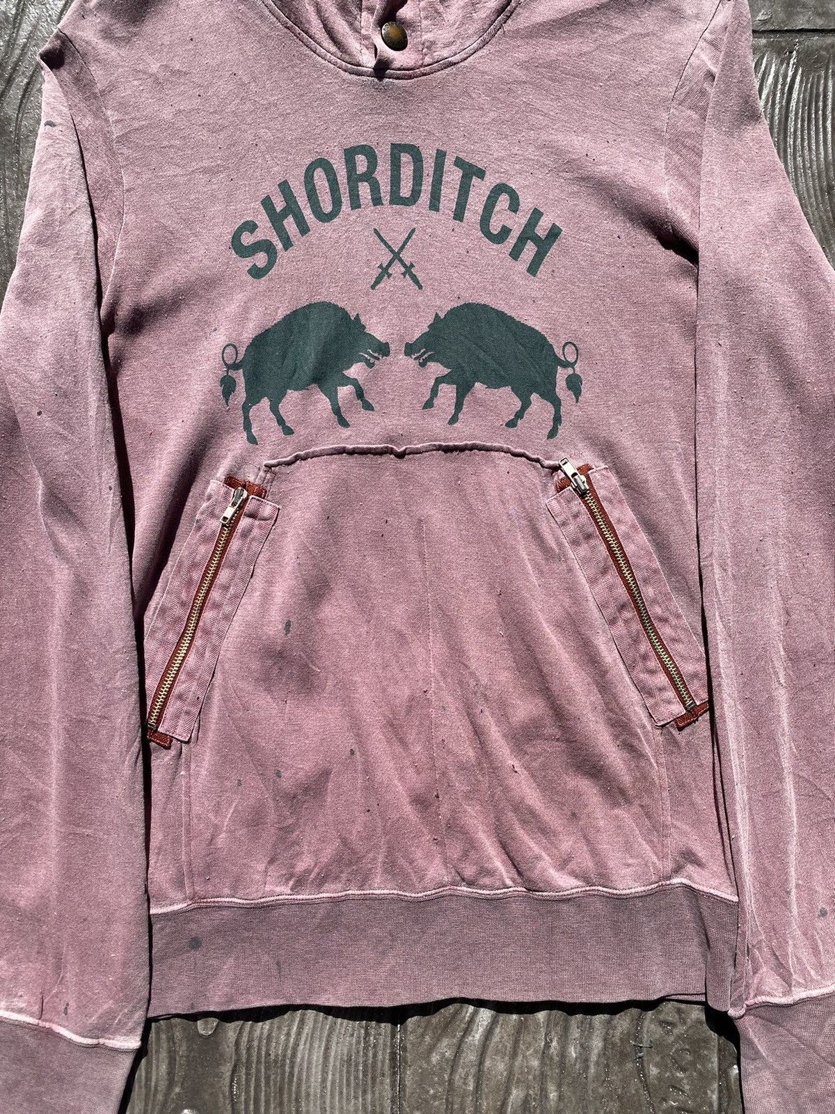 R.Newbold × Vintage 💥RARE💥 Vintage R.NEWBOLD “Shortditch” Sunfaded Button Hooded Size US M / EU 48-50 / 2 - 3 Thumbnail