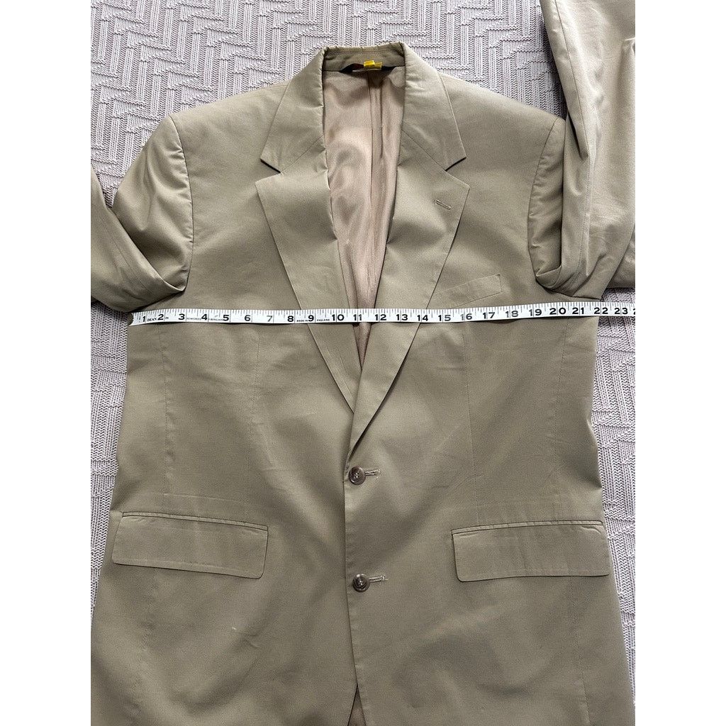 Brooks Brothers Brooks Brothers Brooksease khaki two button sport coat Size 42R - 7 Thumbnail