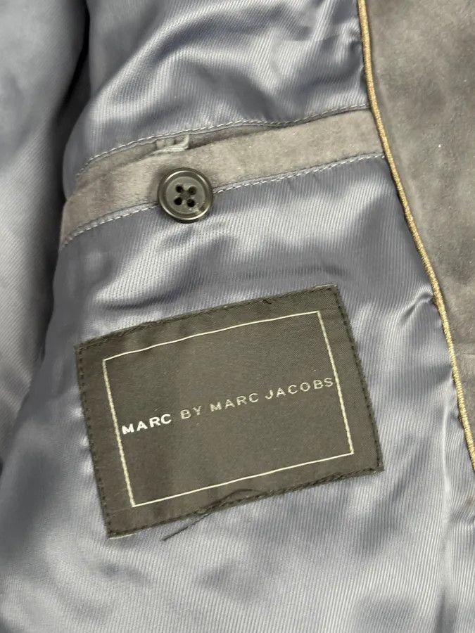 Marc Jacobs Marc Jacobs Grey Suede Leather Premium Jacket Size US M / EU 48-50 / 2 - 10 Thumbnail