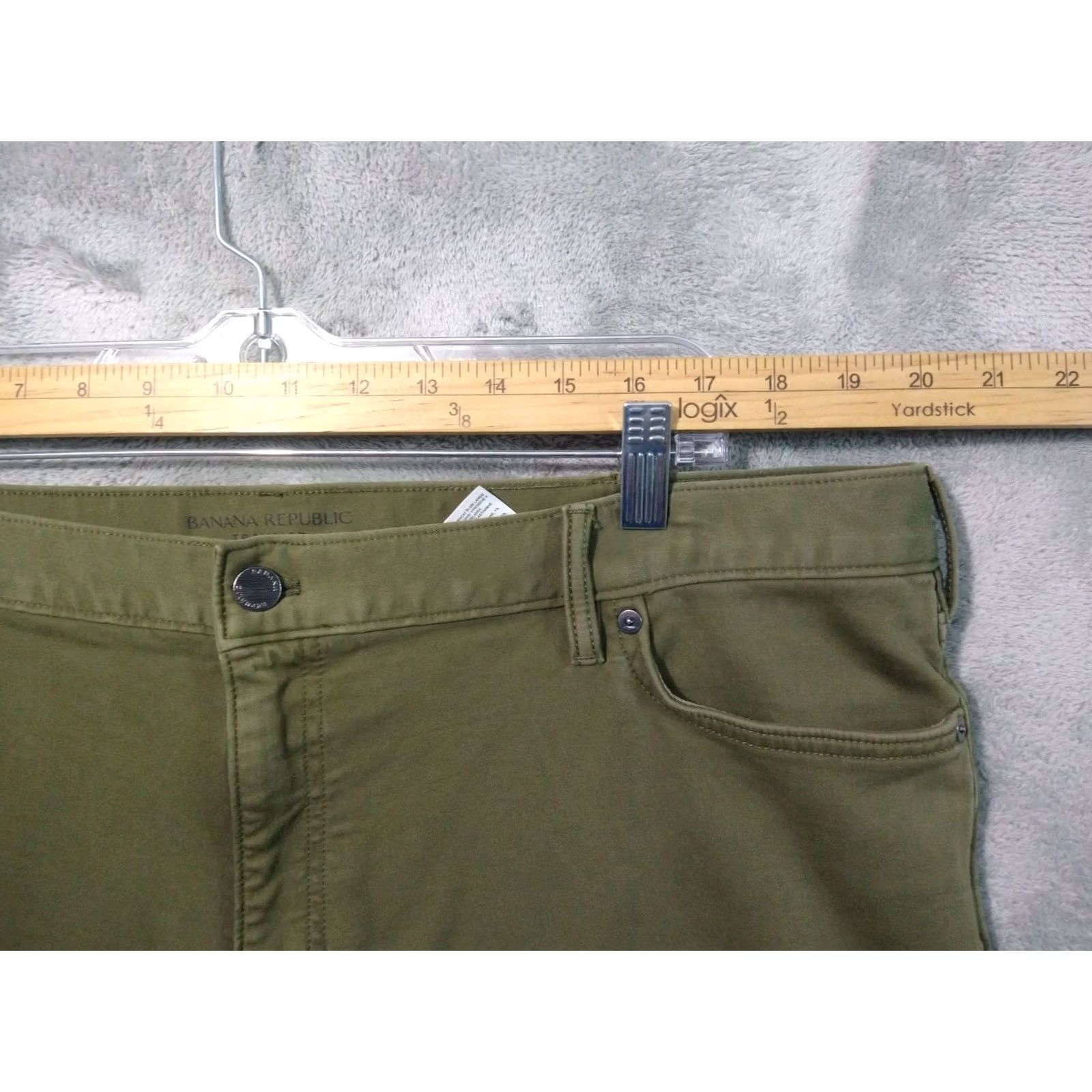 Banana Republic Banana Republic Pants Mens 40x32 Green Traveler Slim Fit Chino Stretch High Rise Casual Travel Size US 40 / EU 56 - 3 Thumbnail