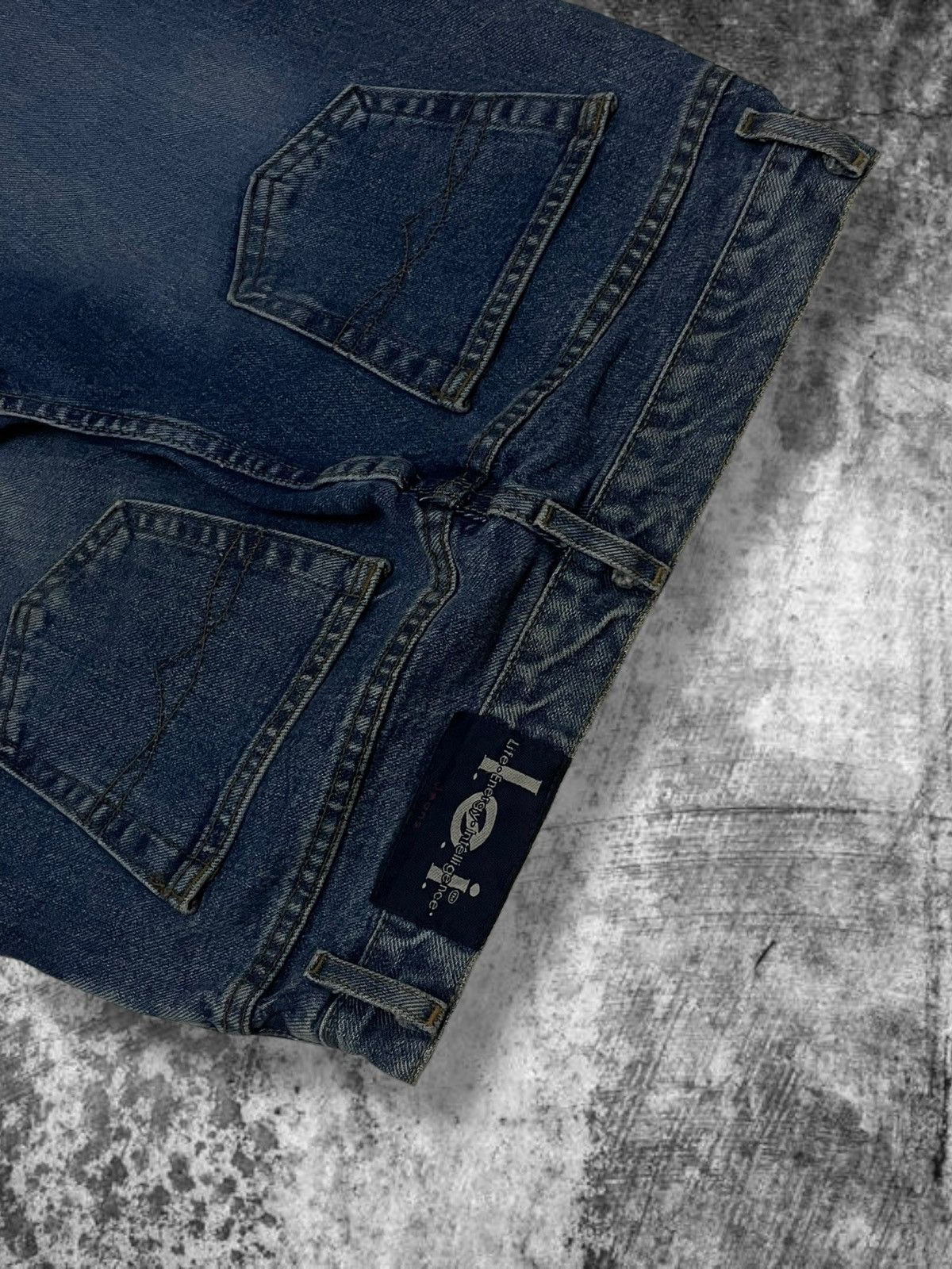 Japanese Brand Vintage Designer Life Energey Inteligence Flared Art Jean Size US 30 / EU 46 - 11 Thumbnail