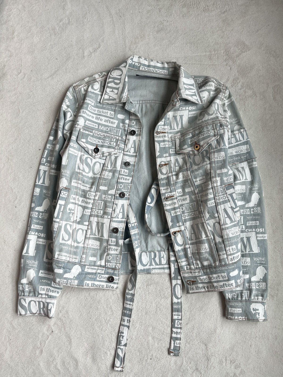Midnight Studios FW2019 Midnight Studio Shane Honzales Denim Punk Jacket Size US S / EU 44-46 / 1 - 4 Thumbnail