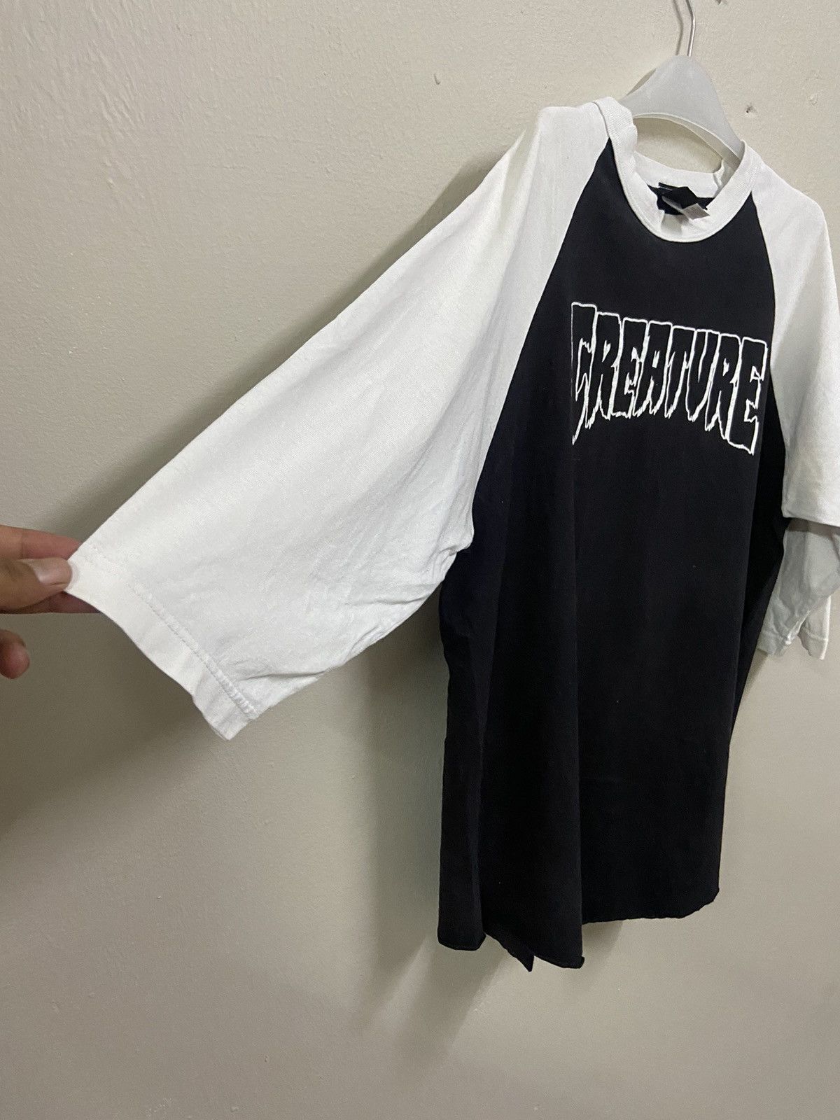 Vintage VINTAGE CREATURE SKATEBOARD Raglan T-Shirt 3/4 Sleeve Size US L / EU 52-54 / 3 - 6 Thumbnail