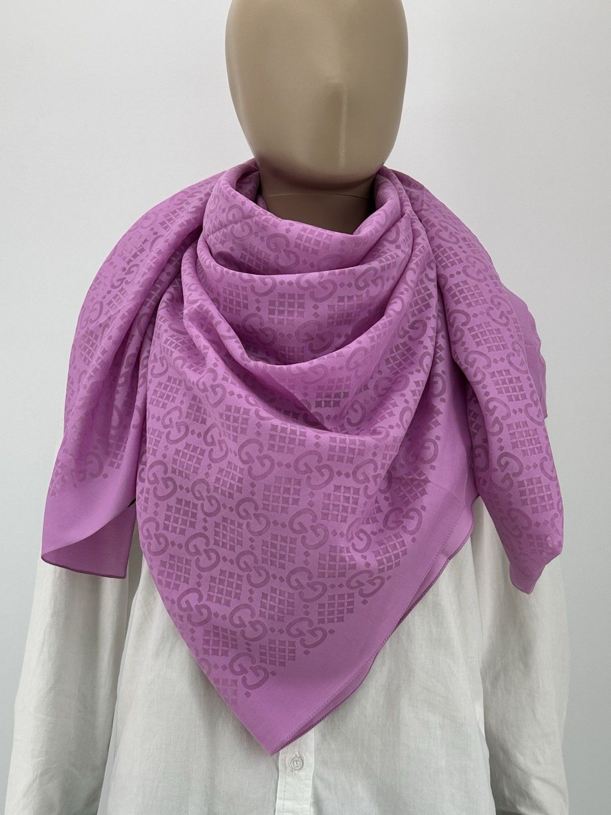 Gucci New Gucci Scarves 120x180cm Silk / Cotton Size ONE SIZE - 4 Thumbnail