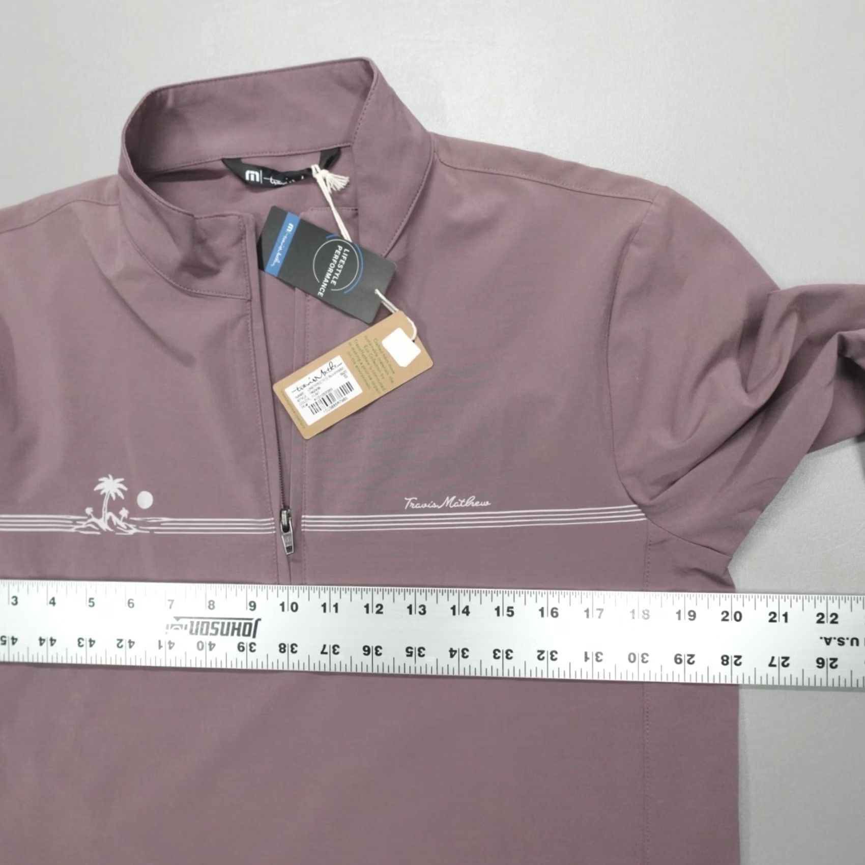 TravisMathew Travis Mathew Golf Pullover Men's 1/4 Zip Unexpected Surprise Size S Flint Size US S / EU 44-46 / 1 - 6 Thumbnail