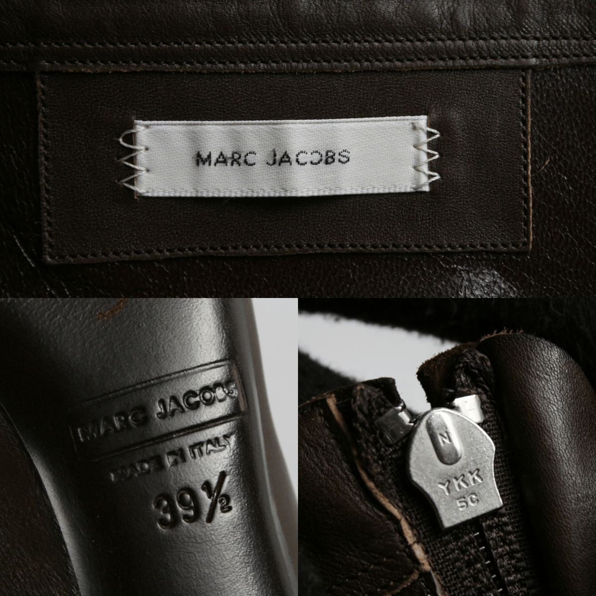 Marc Jacobs Front Zip Suede Leather Ankle Boots Size US 9.5 / IT 39.5 - 17 Thumbnail