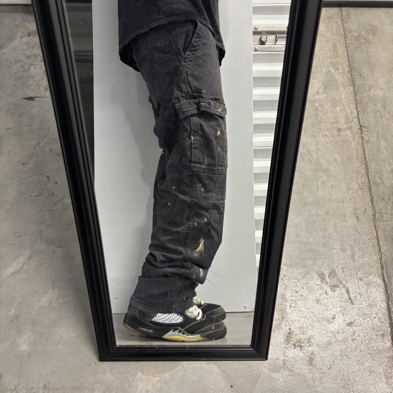 Vintage Crazy Vintage Y2K/2000s Grunge Black Streetwear Paint Splatter Cargo Pants! 32x32 Size US 32 / EU 48 - 2 Thumbnail