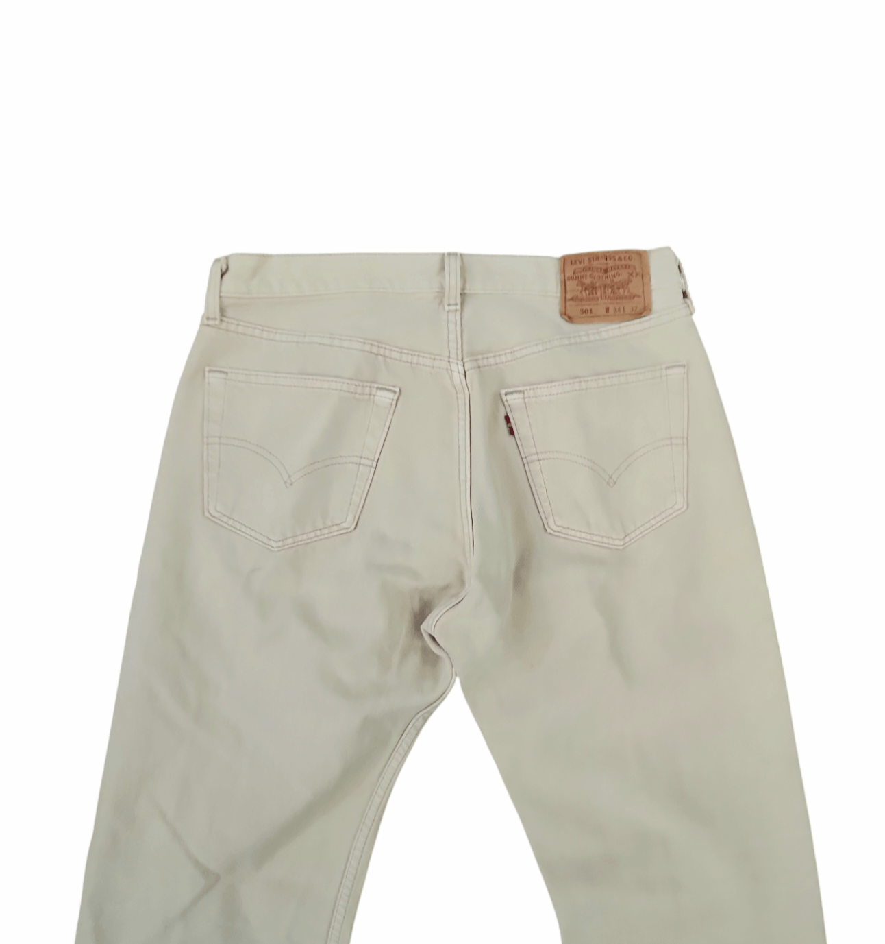 Levi's × Vintage VTG Levi's True Vintage 501 XX Red Tab Cream USA Made 34 Size US 34 / EU 50 - 7 Thumbnail