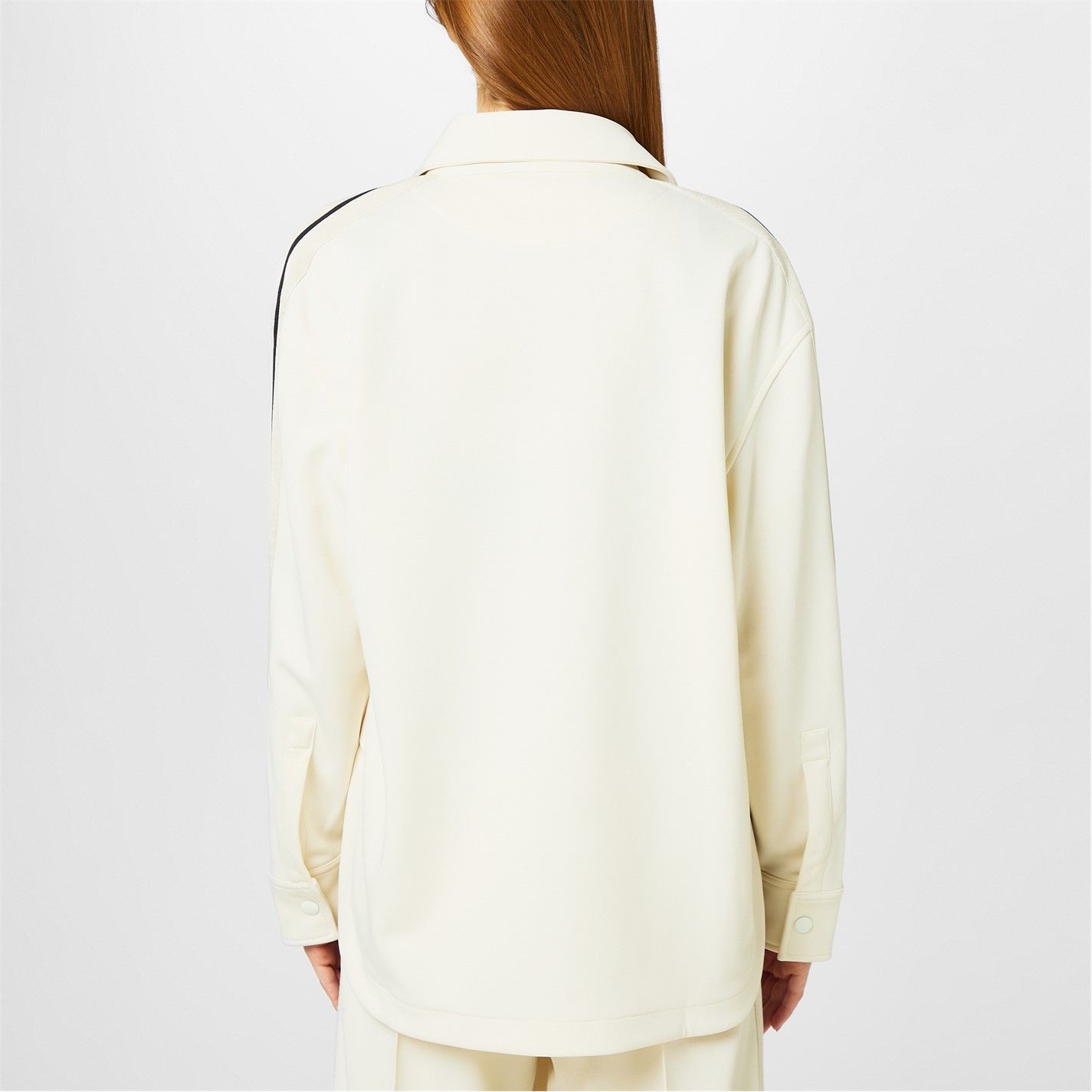 Palm Angels o1g2r1mq0325 Classic Track Shirt in Cream Size XS / US 0-2 / IT 36-38 - 5 Thumbnail