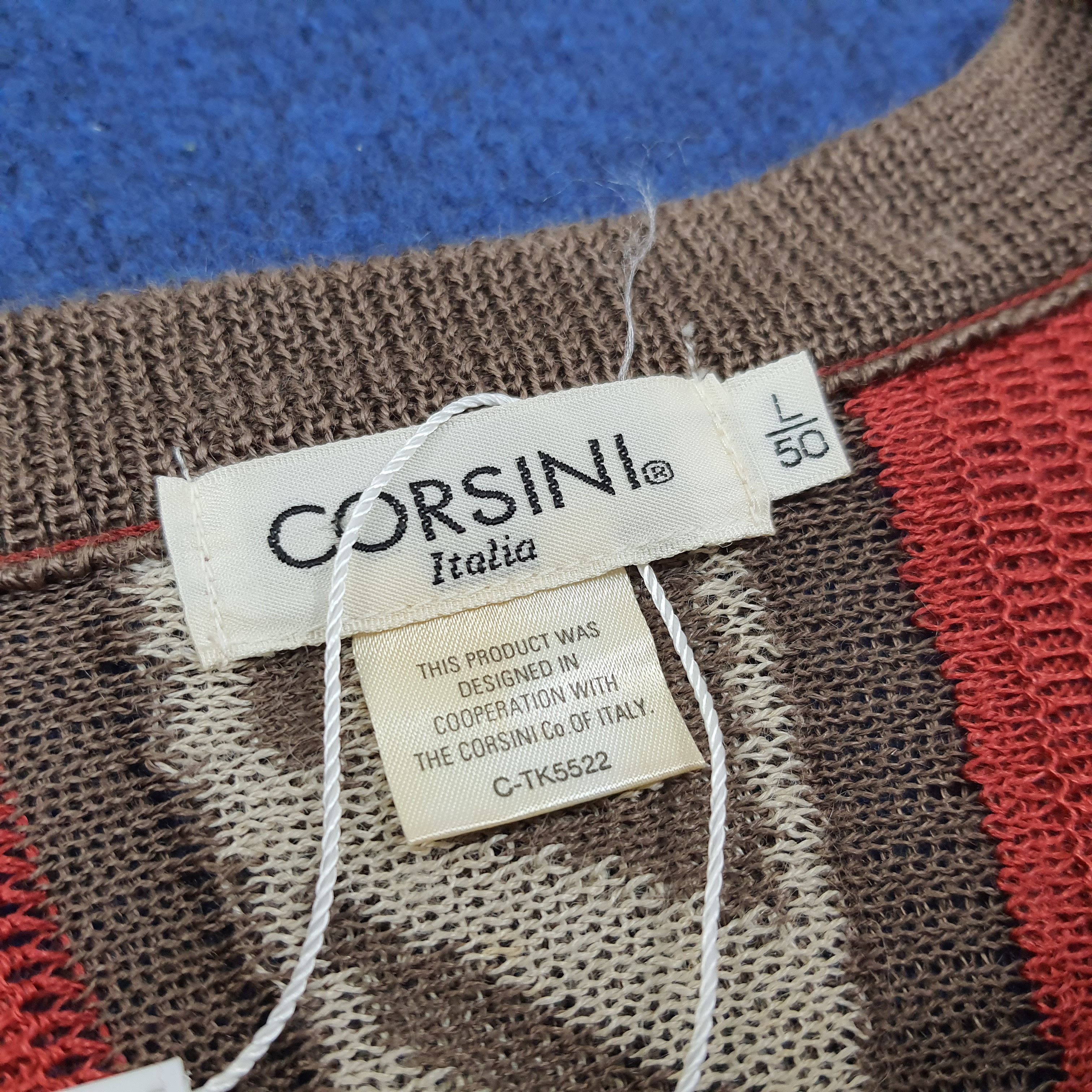 Other Vintage CORSINI Italia Designer Sweatshirt C240N16 Size US L / EU 52-54 / 3 - 4 Thumbnail