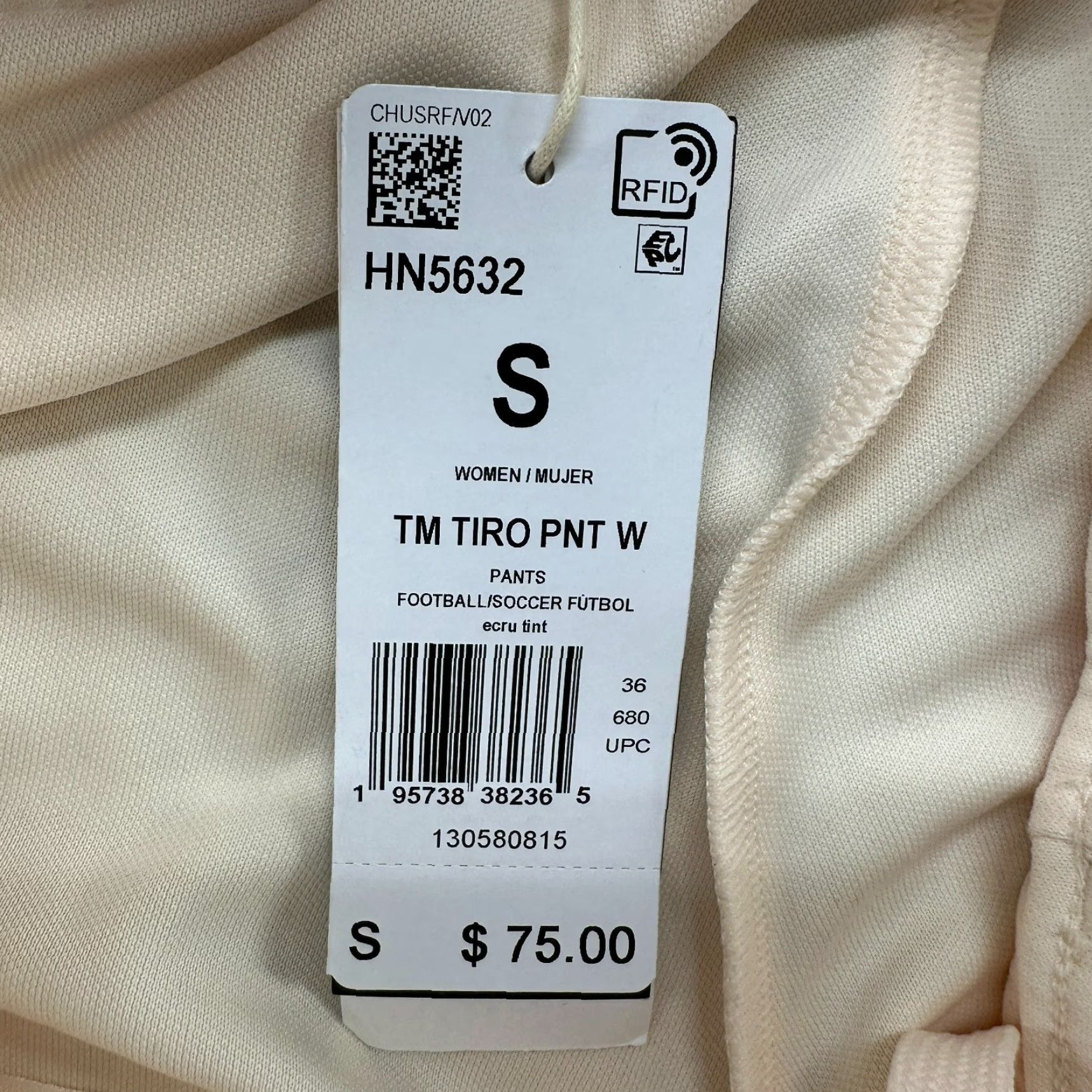 Adidas Adidas Pants Womens Small Cream Jogger Tapered Leg Logo Aeroready Thebe Magugu Size 28" / US 6 / IT 42 - 6 Thumbnail