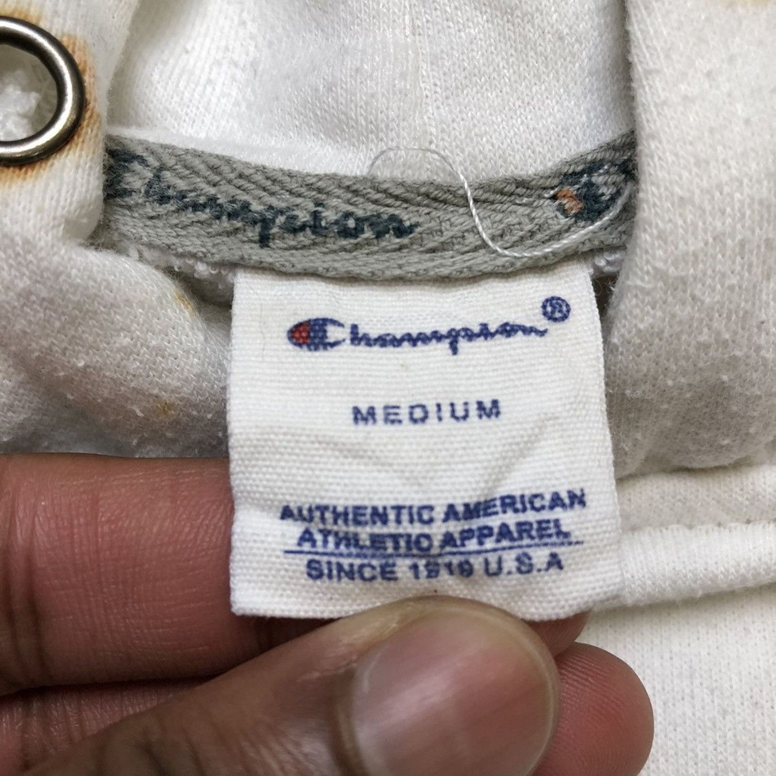 Champion × Vintage Champion Hoodie Authentic Apparel Pullover Hooded Sweatshirt Size S / US 4 / IT 40 - 9 Thumbnail