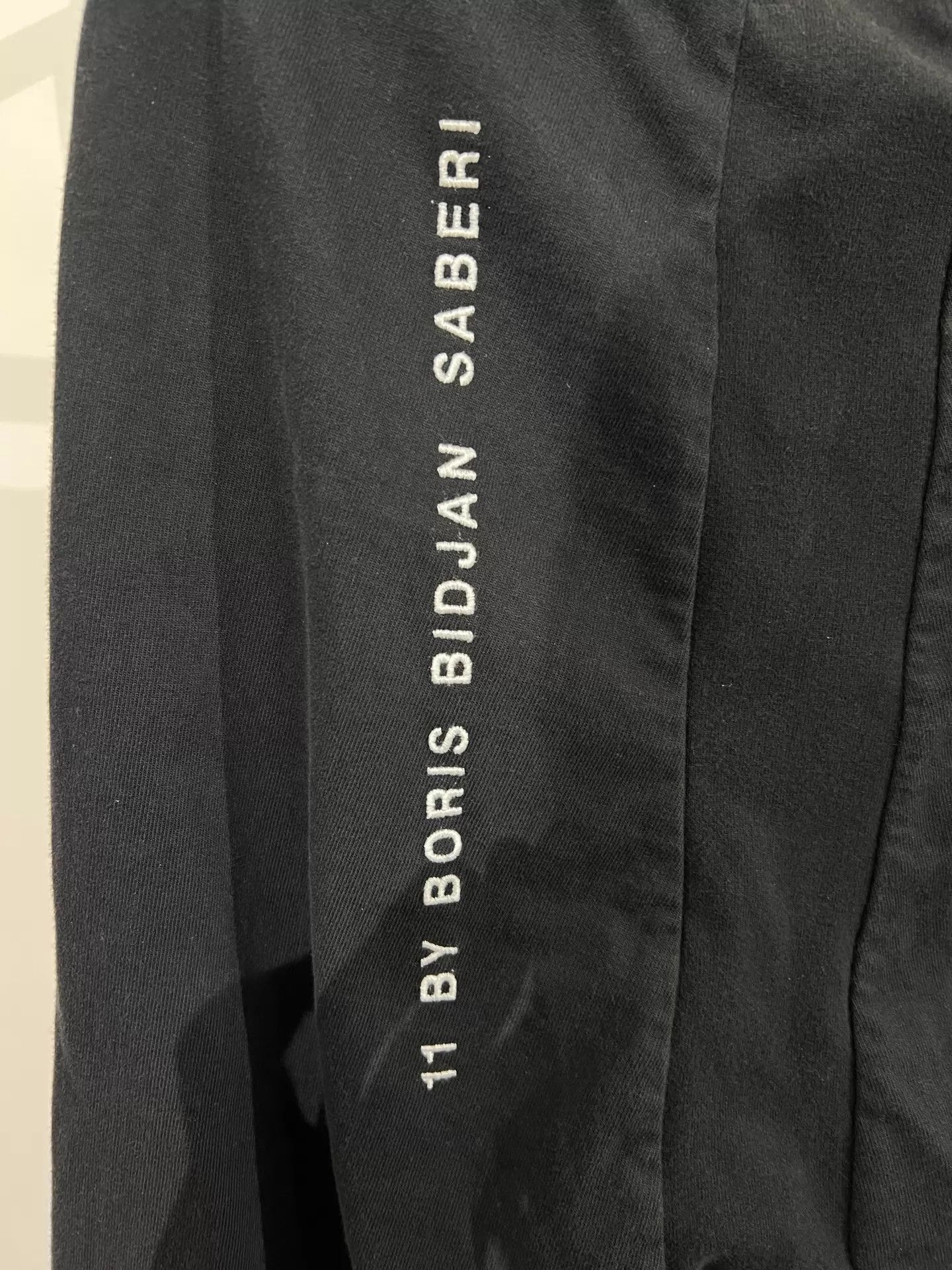 Boris Bidjan Saberi BBS 11by bbs fleece-lined small embroidered logo cuffed XS Size US 28 / EU 44 - 7 Thumbnail