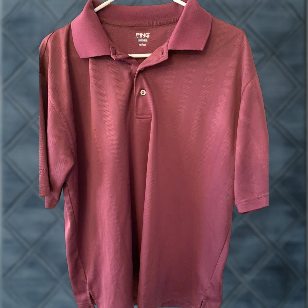 Vintage VINTAGE Ping PING Collection Performance Dynamics VILOET PURPLE Men’s L Polo Shirt Polo Short Sleeve Embroidered Golf 90s? Size US L / EU 52-54 / 3 - 1 Thumbnail
