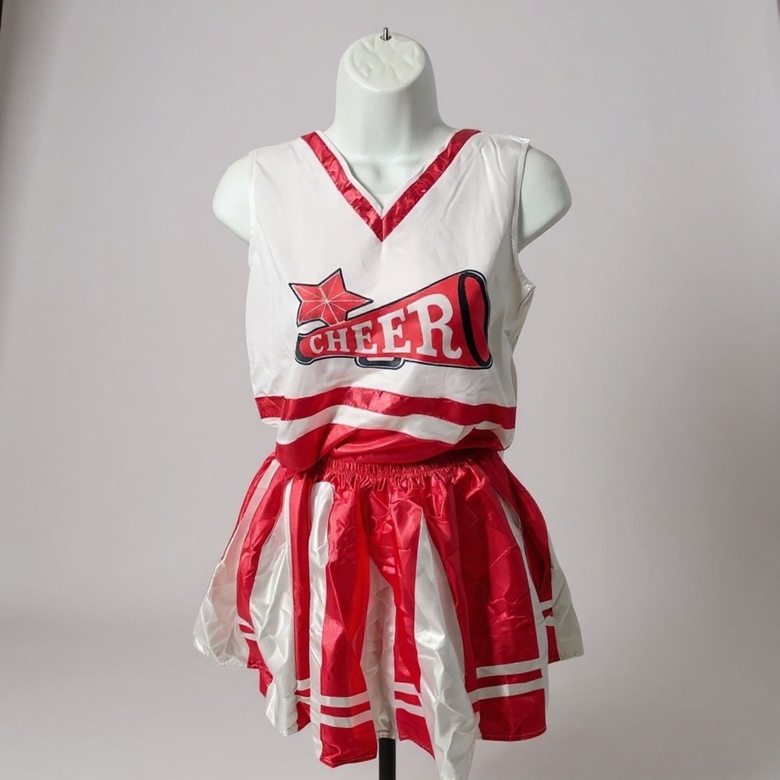 & Other Stories Spooktacular Cheerleader Costume – Pink & White – Size L Size 34" / US 12 / IT 48 - 1 Thumbnail