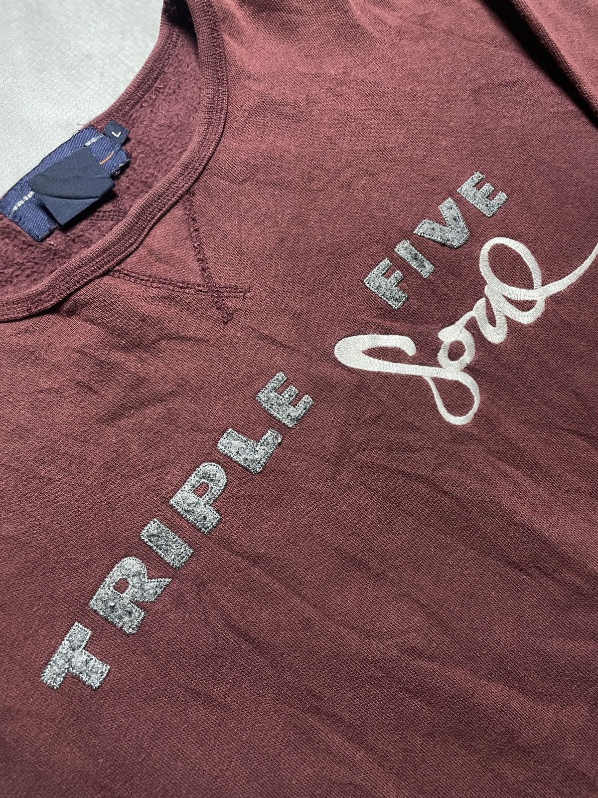 Triple 5 Soul 1990’s Tripel Five Soul NYC Fased Sweatshirt Size US L / EU 52-54 / 3 - 6 Thumbnail