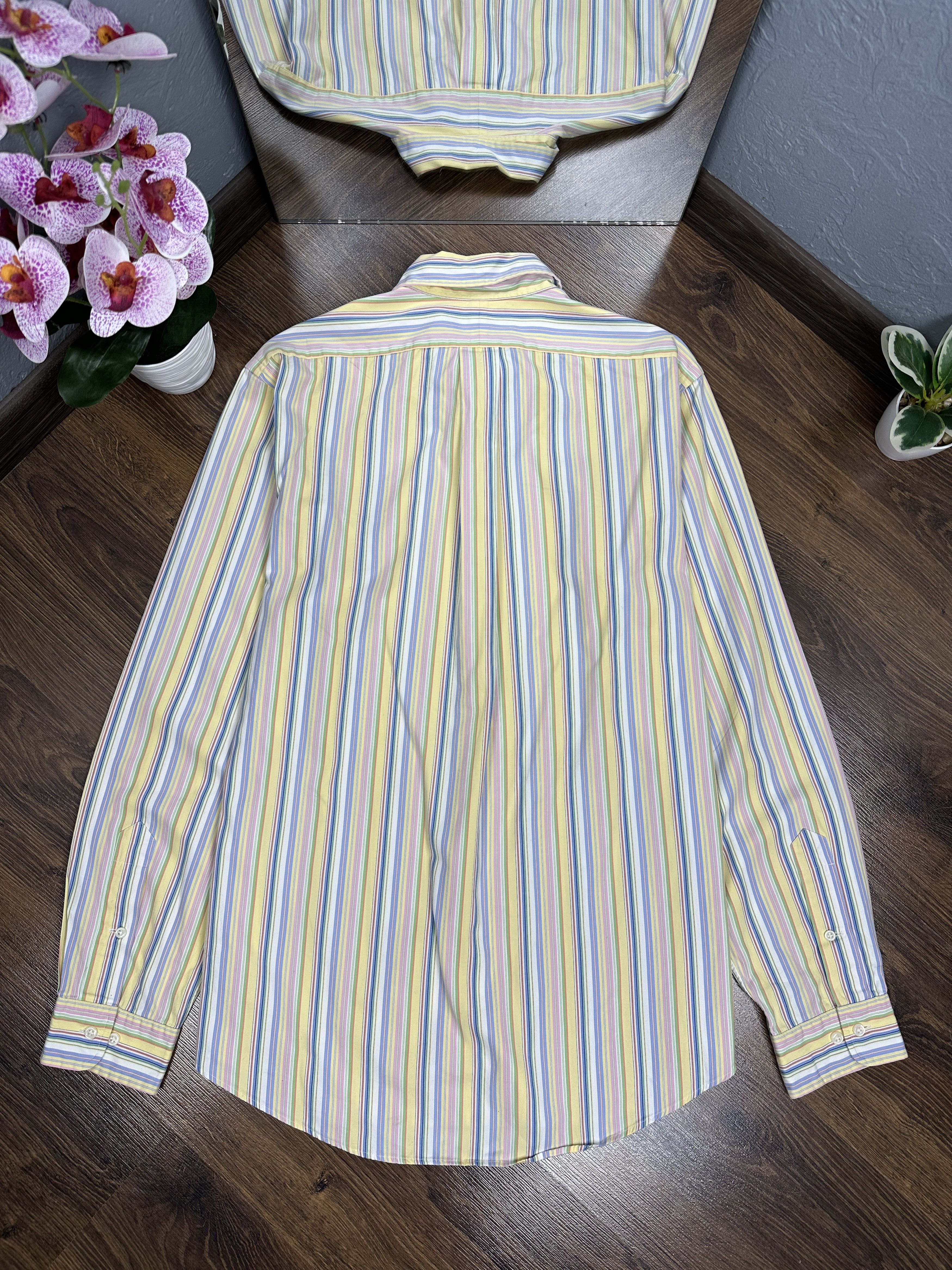 Polo Ralph Lauren × Ralph Lauren × Vintage Polo Ralph Lauren Vintage Long Sleeve Striped Shirt Size US L / EU 52-54 / 3 - 6 Thumbnail
