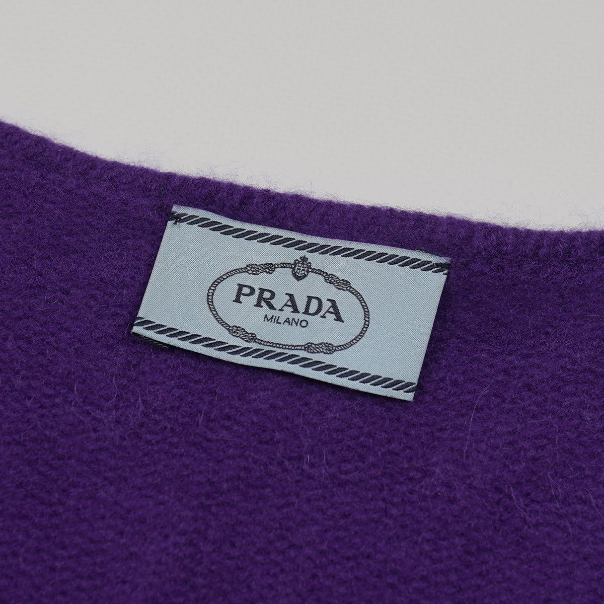 Prada Prada Cashmere Wool V neck Sweater Purple Size S / US 4 / IT 40 - 4 Thumbnail